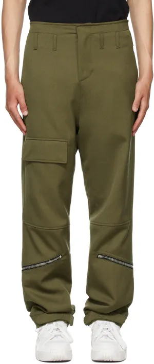 424 Khaki Virgin Wool Cargo Pants