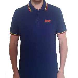 AC/DC "Classic Logo" Navy Blue Polo Shirt