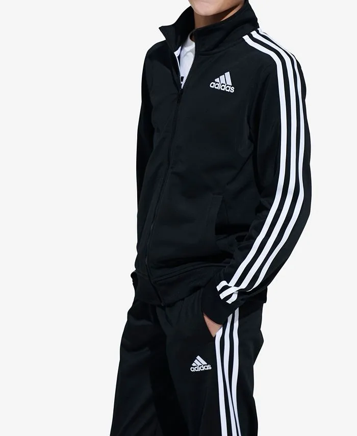 adidas Big Boys Iconic Knit Pants, Black