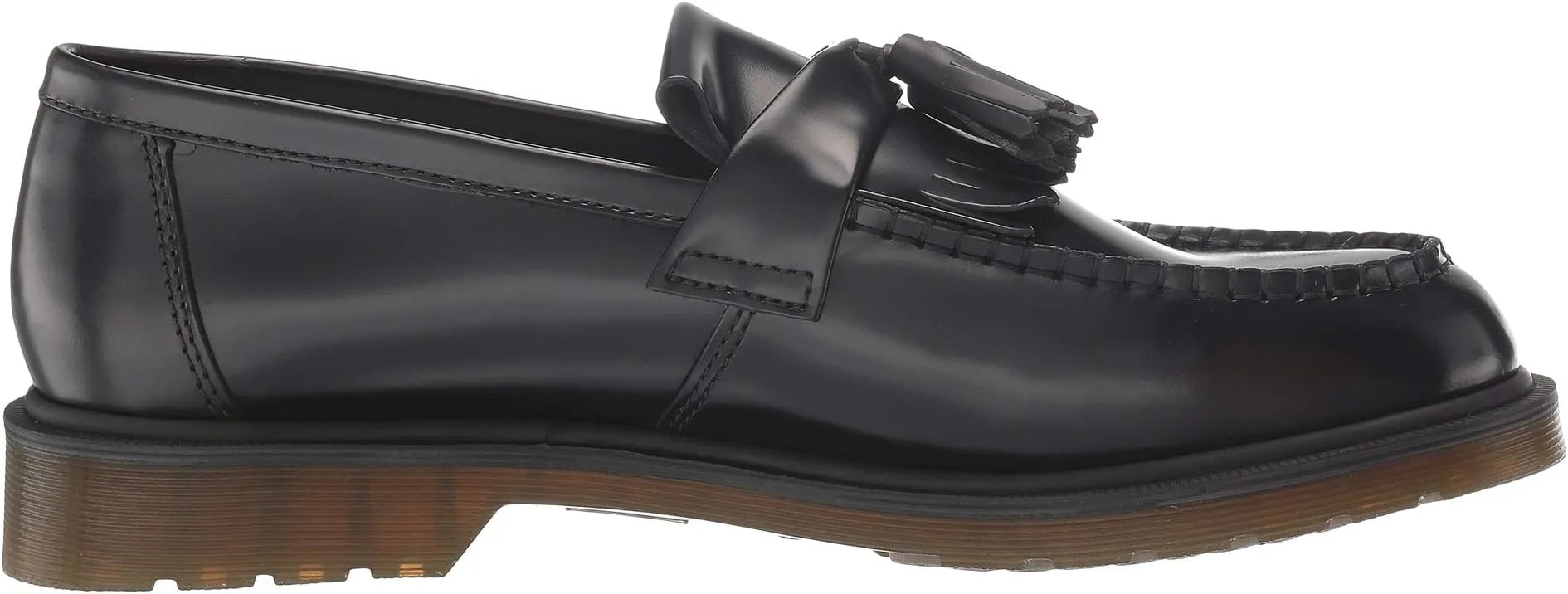 Adrian Smooth Leather Tassel Loafers Dr. Martens Black Polished Smooth