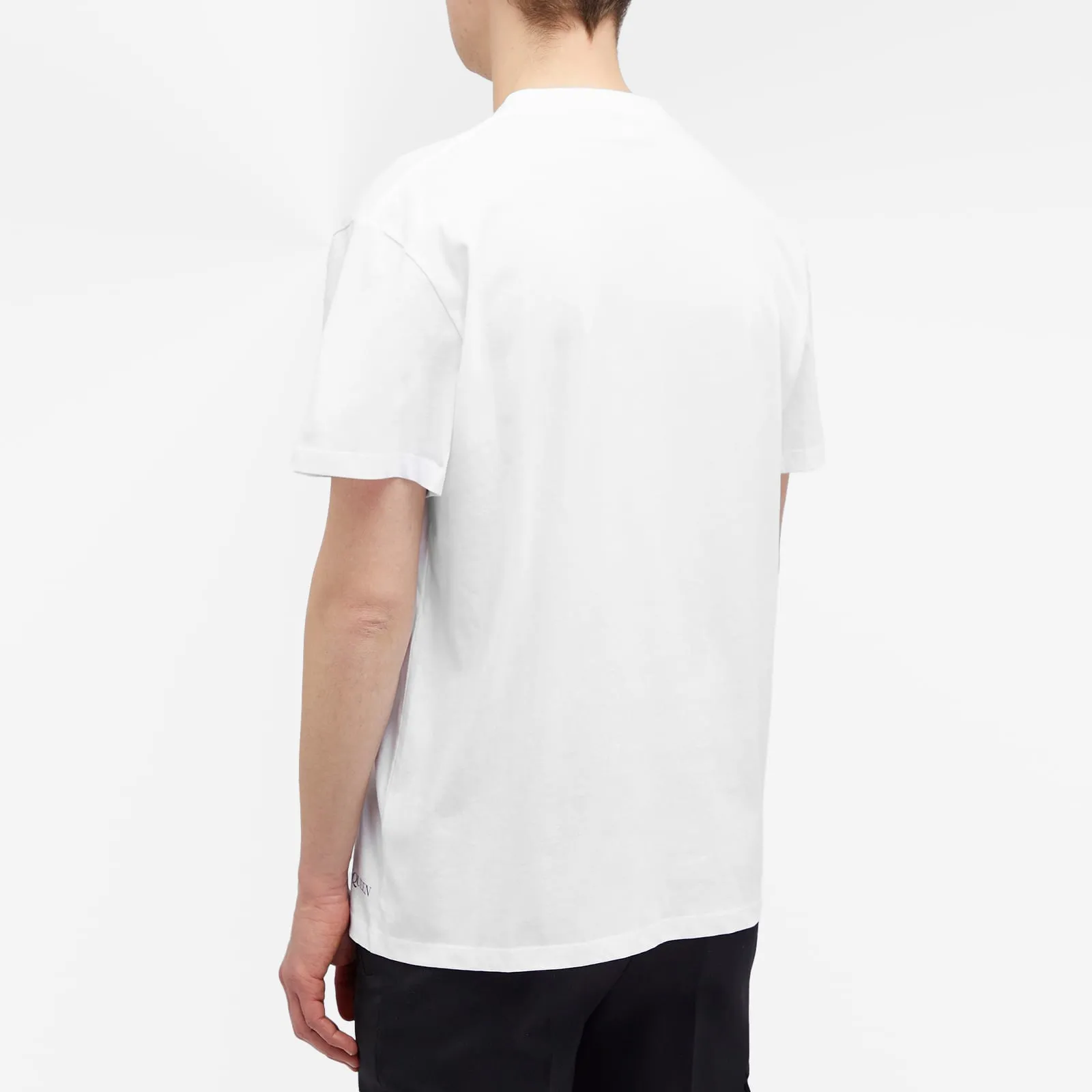 Alexander Mcqueen Obscured Skull Print T-Shirt, White, Red & Black