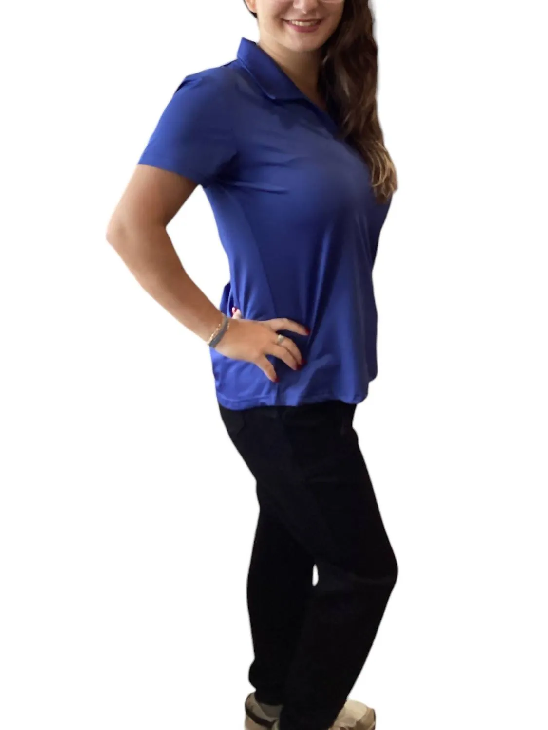 Ana Clare - Solid Short Sleeve Polo