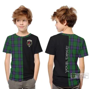 Armstrong Tartan Kid T-Shirt with Family Crest and Half Of Me Style