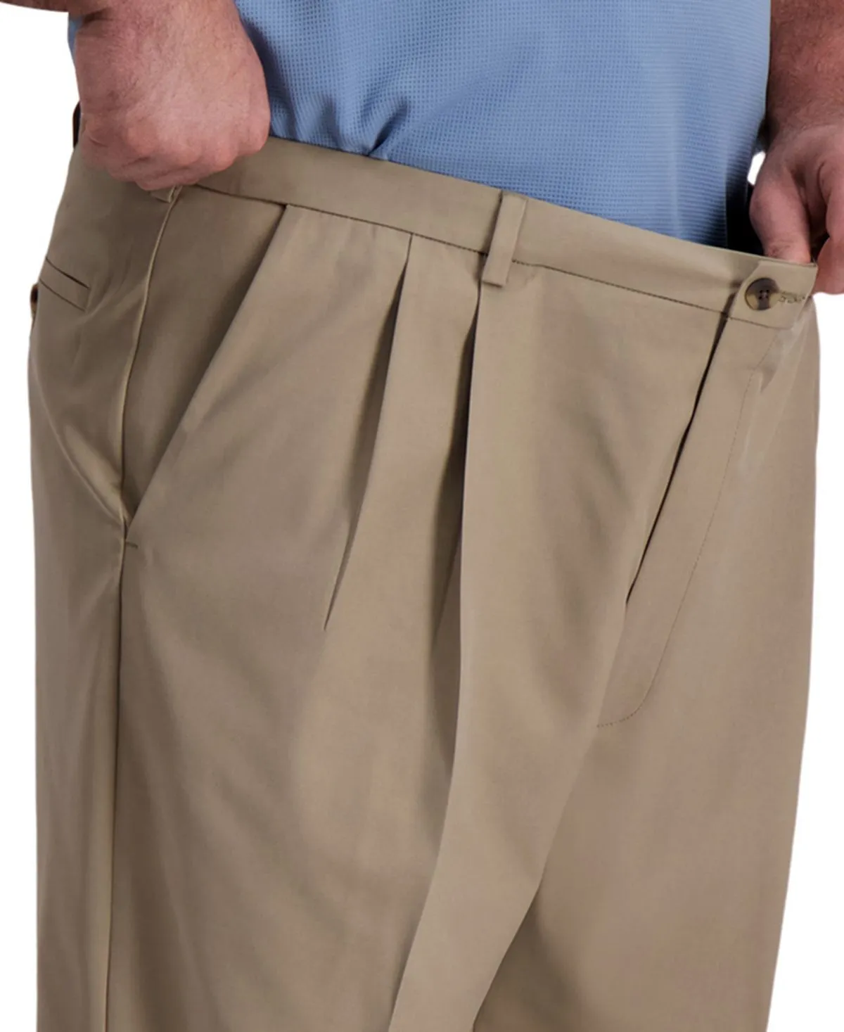 Big & Tall Cool Right Performance Flex Haggar Regular Fit Pleats