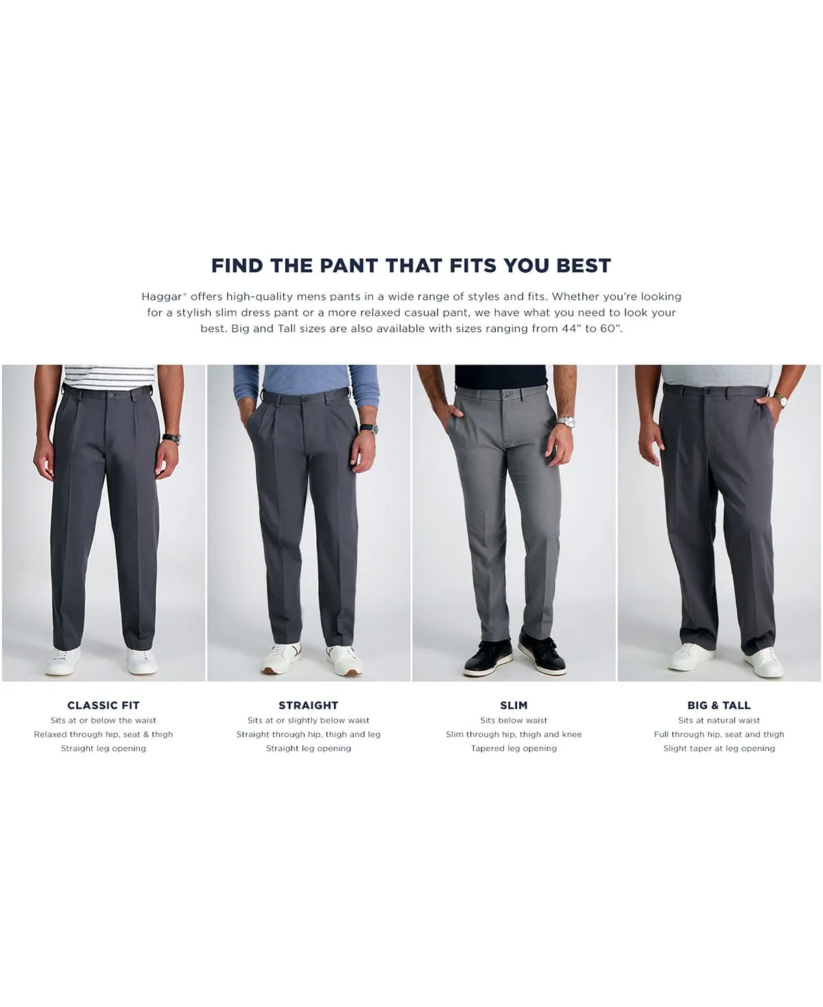 Big & Tall Cool Right Performance Flex Haggar Regular Fit Pleats