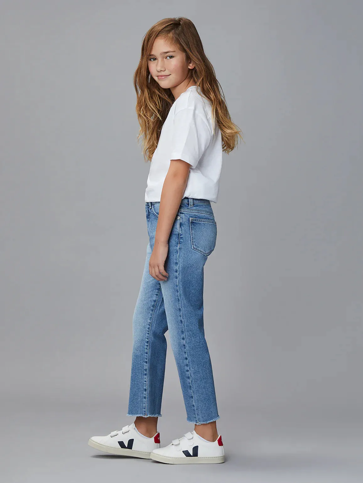 Emie Glacier Straight High Rise Jean