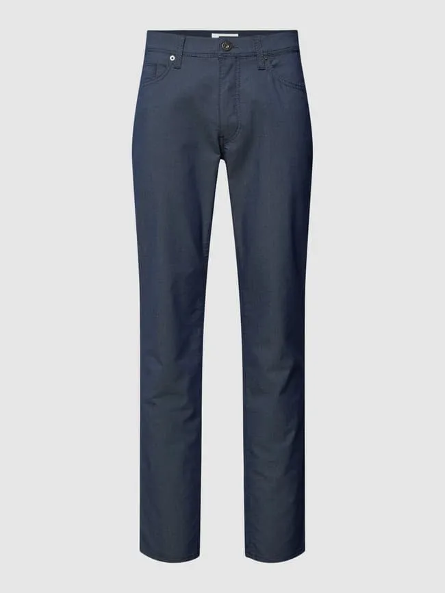 Fabric trousers with 5 pockets, model "Cadiz" Brax, blue