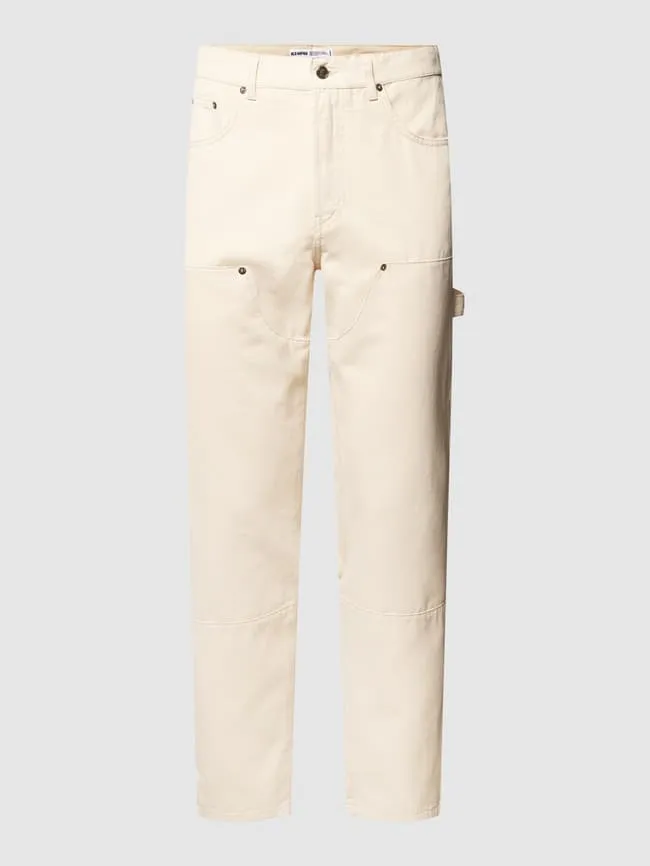 Fabric trousers with five pockets BLS HAFNIA, beige
