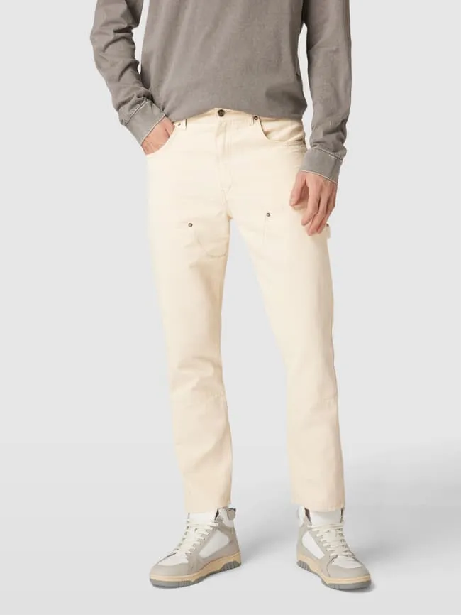Fabric trousers with five pockets BLS HAFNIA, beige