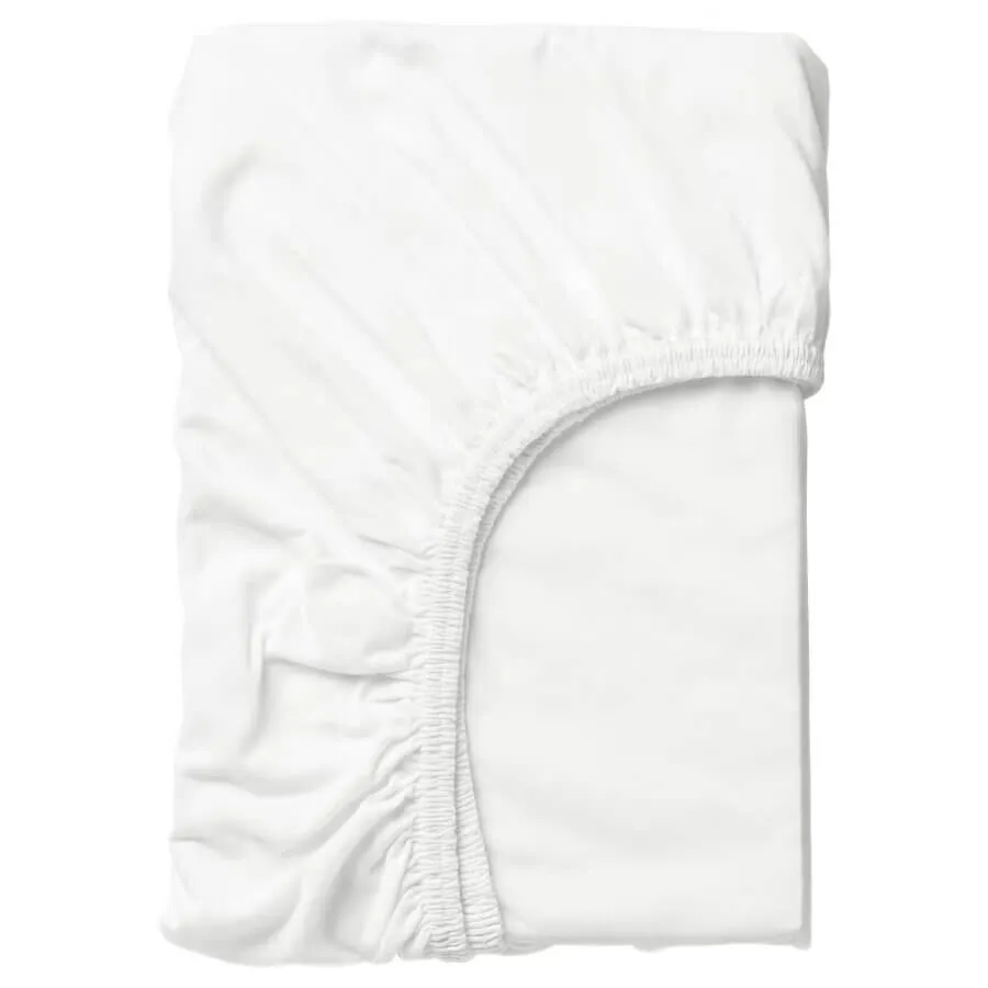 Fitted sheet Ikea Len, 70x160, white