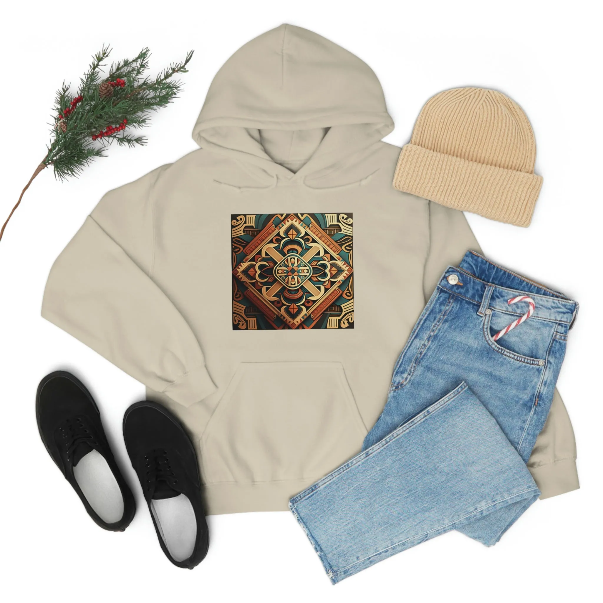 Geometric Shield Hoodie