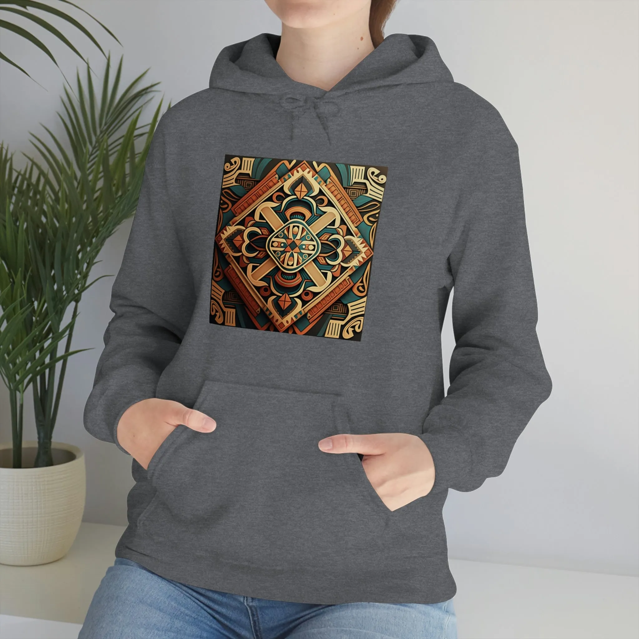 Geometric Shield Hoodie