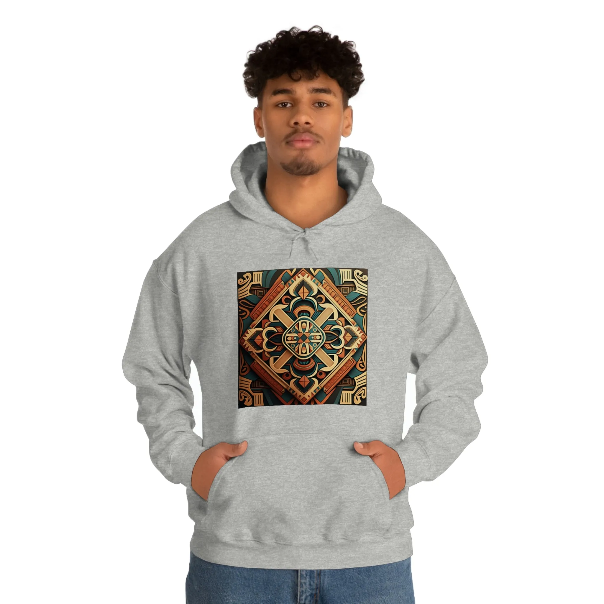 Geometric Shield Hoodie
