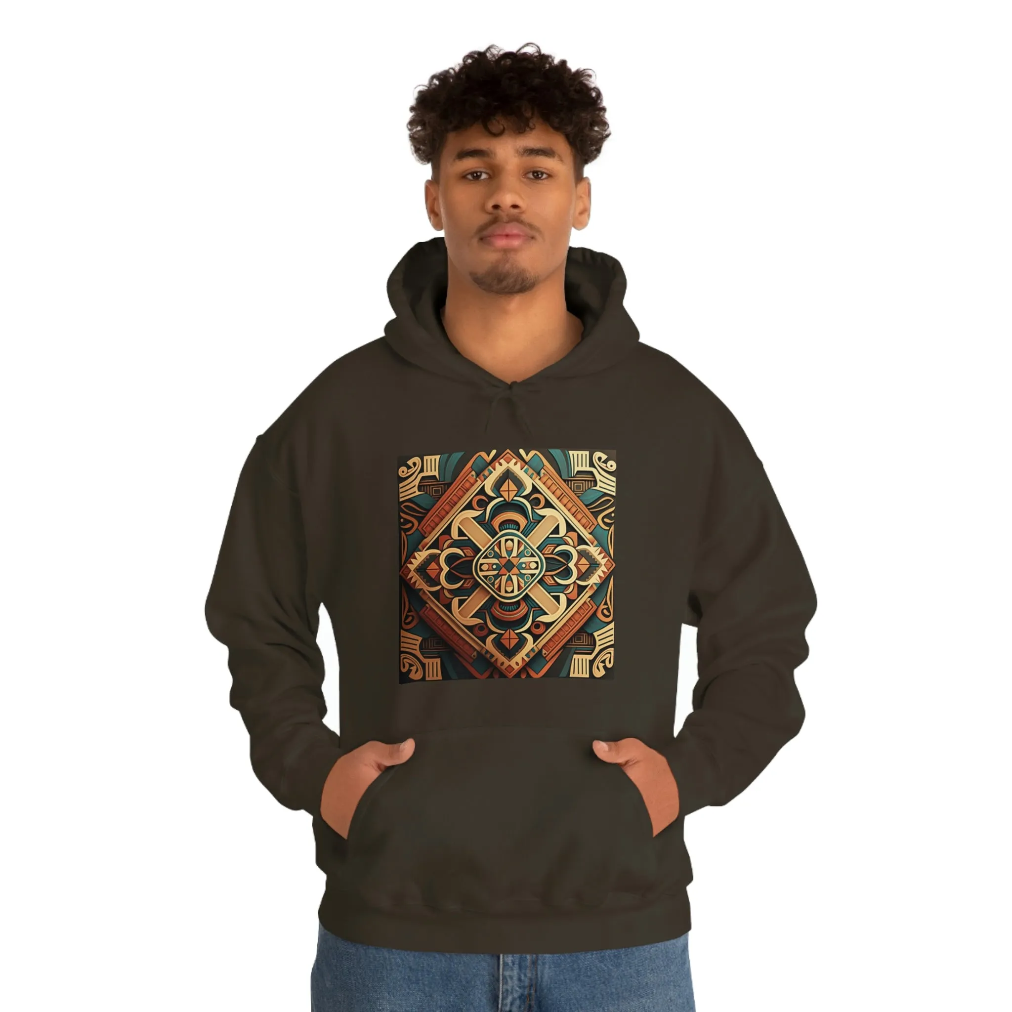 Geometric Shield Hoodie