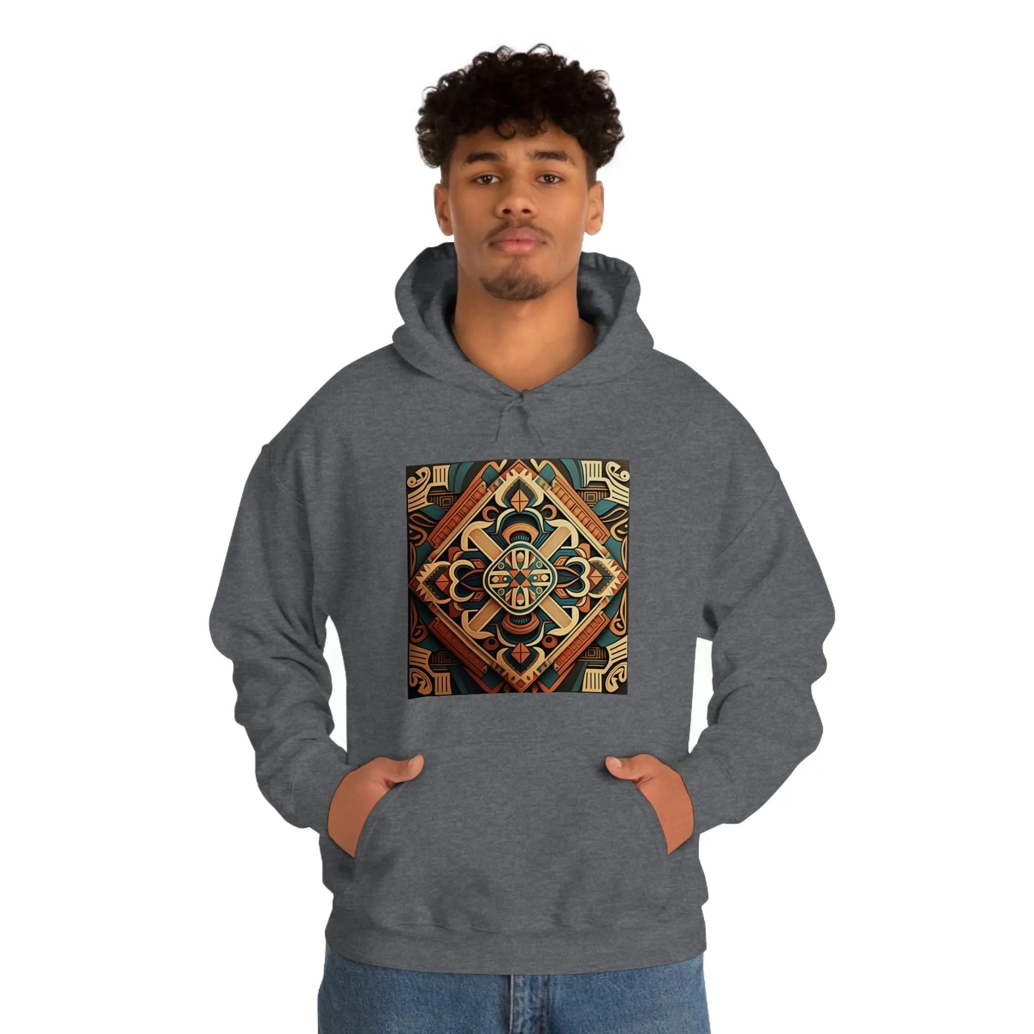 Geometric Shield Hoodie