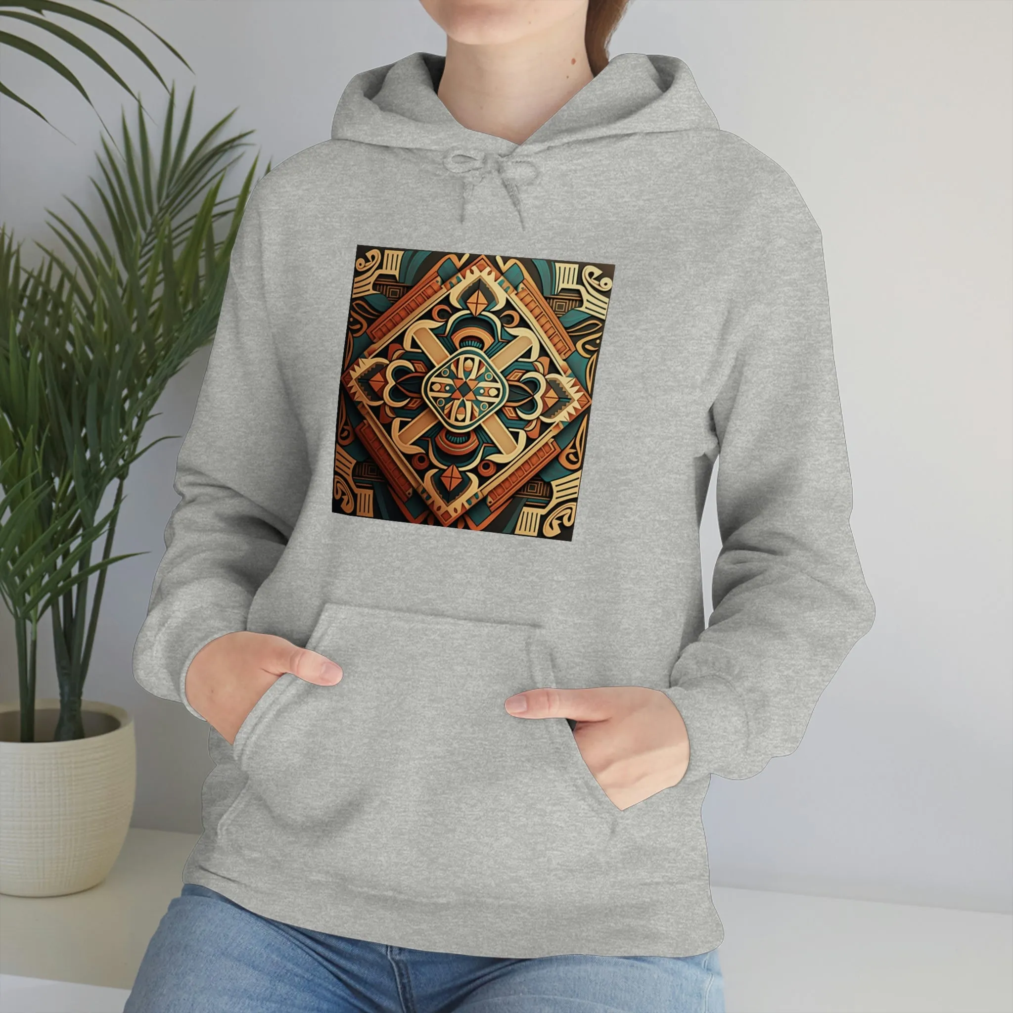 Geometric Shield Hoodie