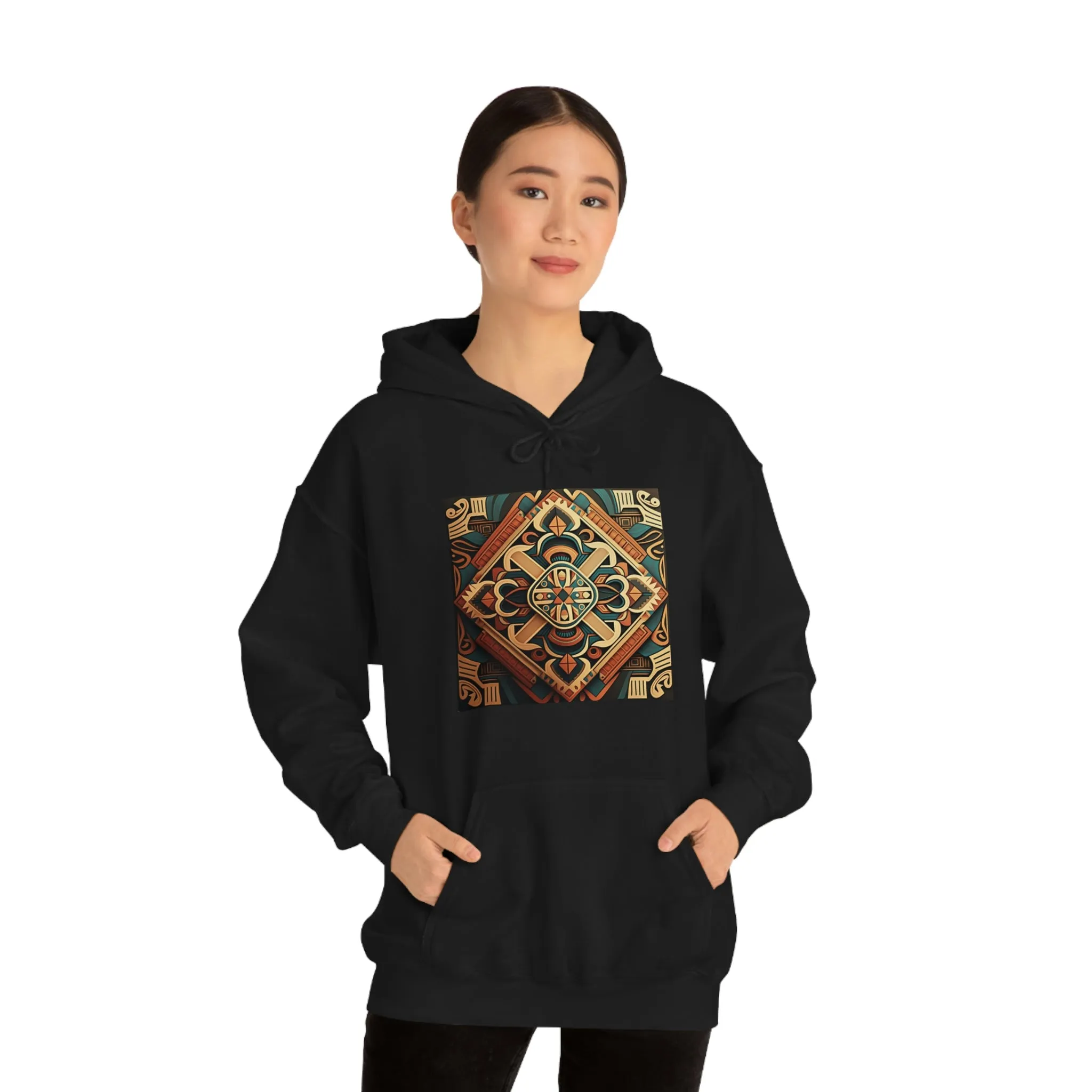 Geometric Shield Hoodie
