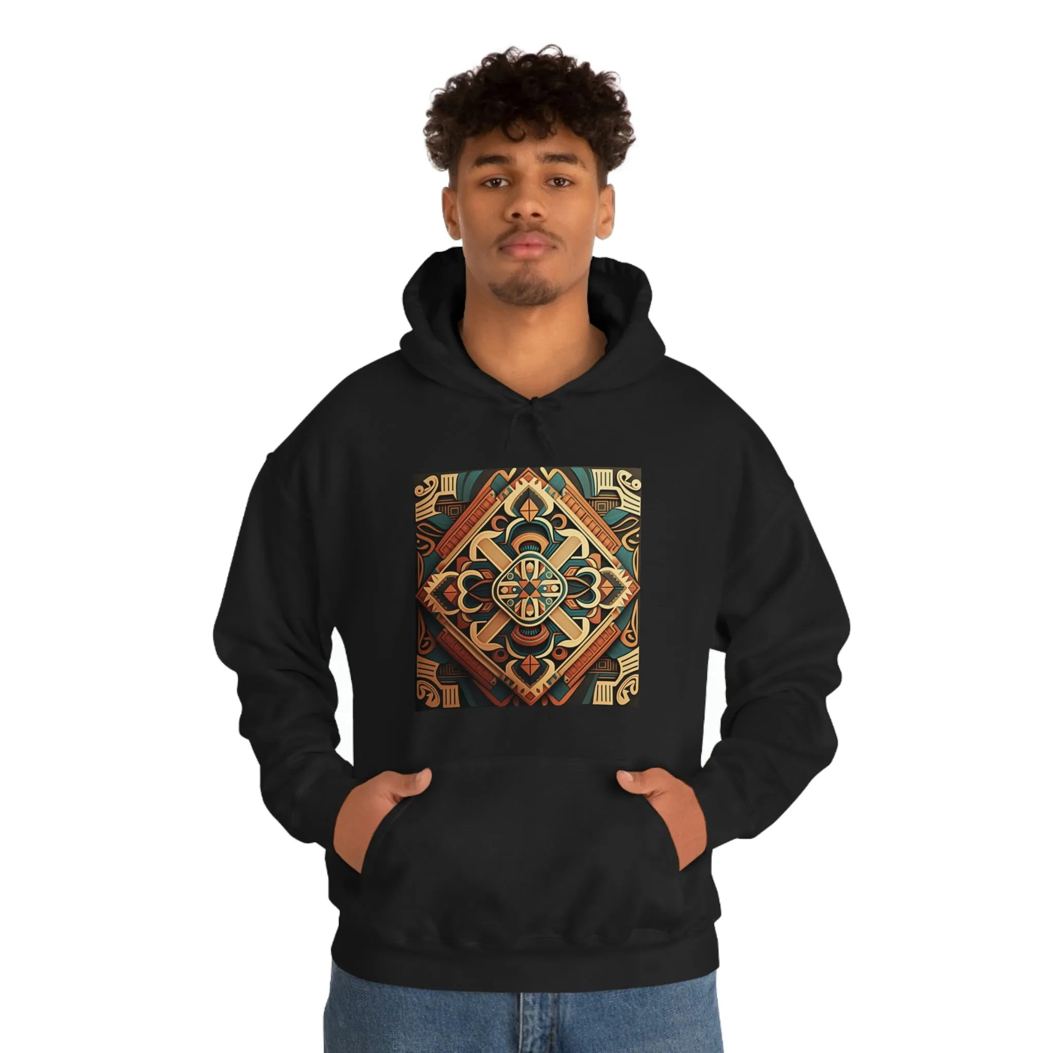 Geometric Shield Hoodie