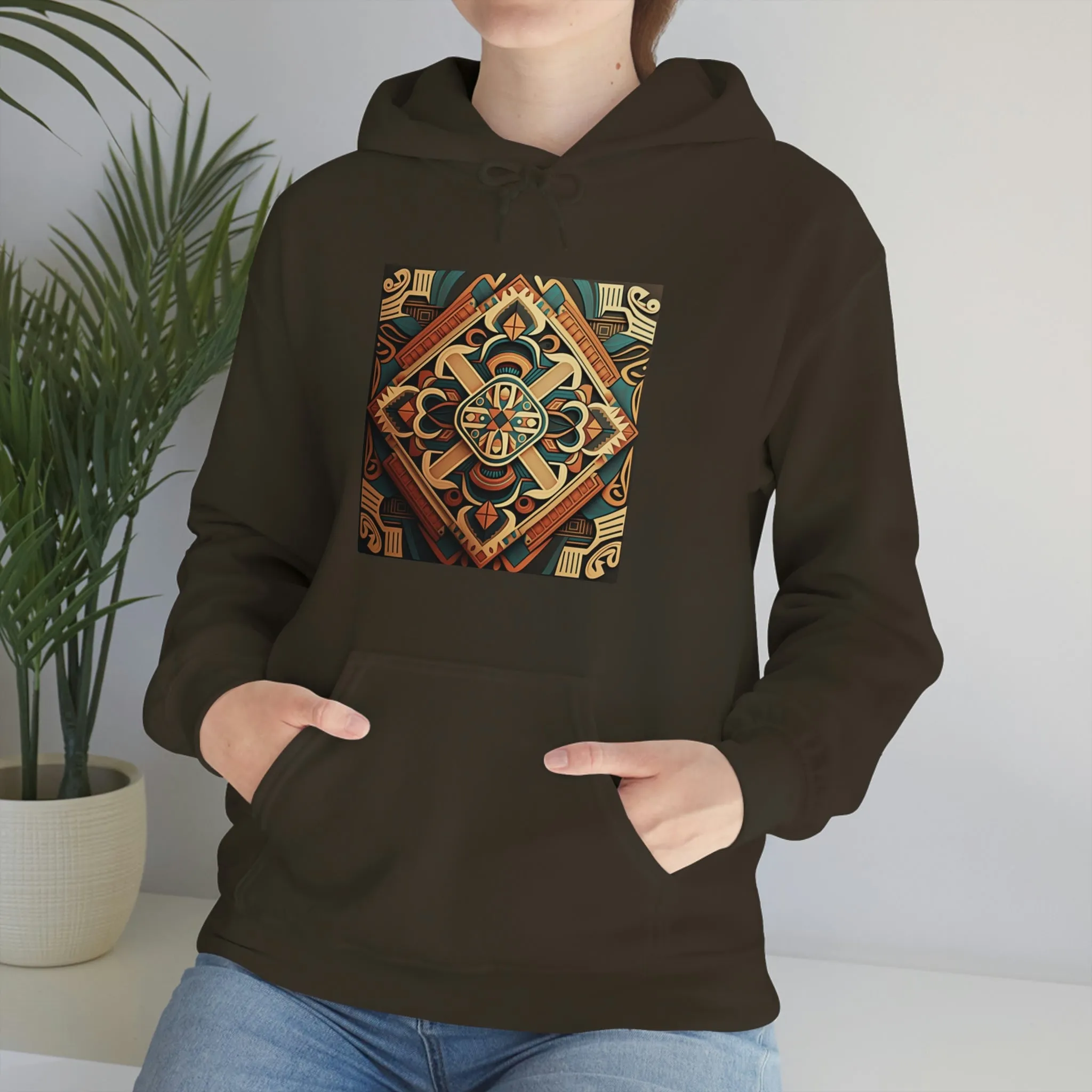 Geometric Shield Hoodie