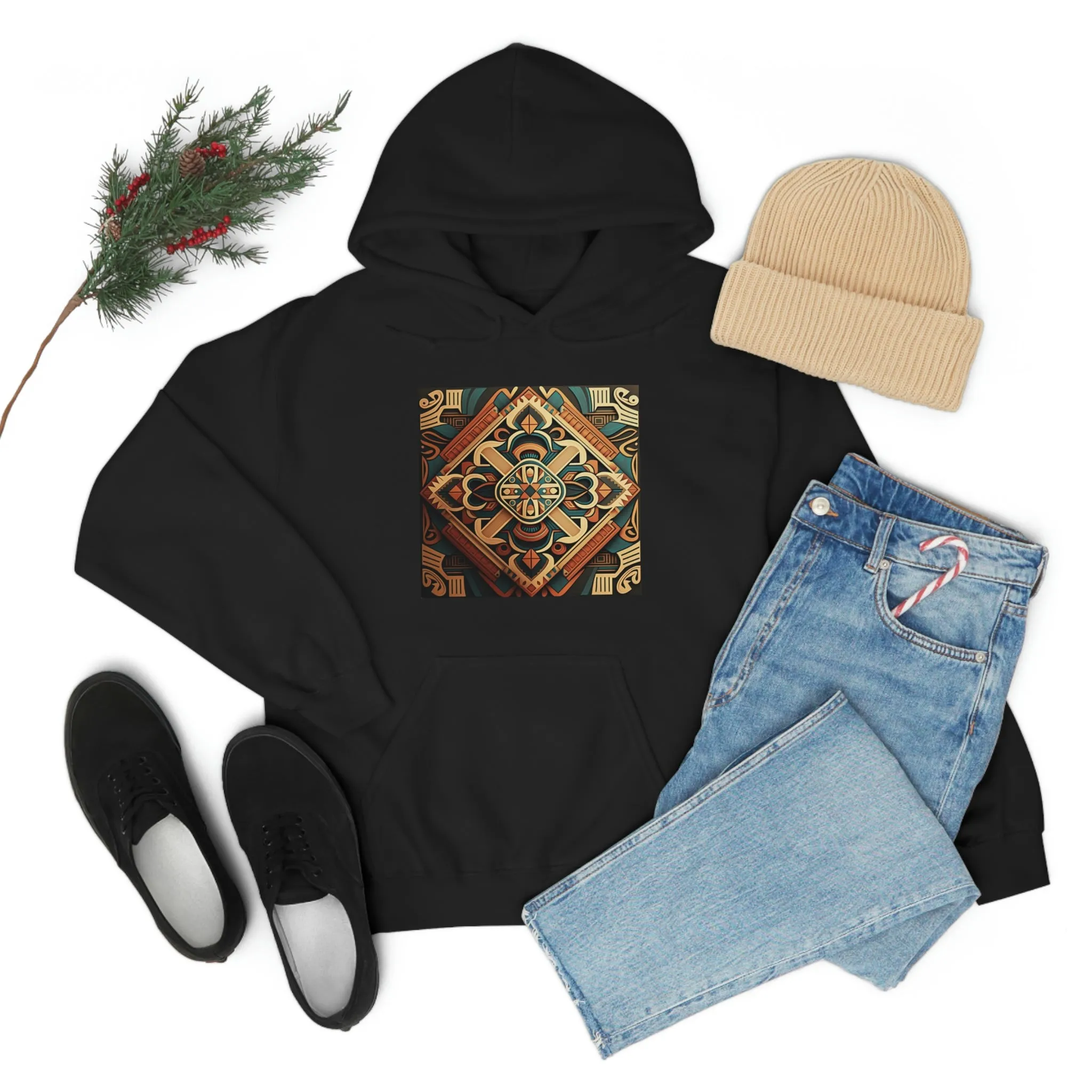 Geometric Shield Hoodie