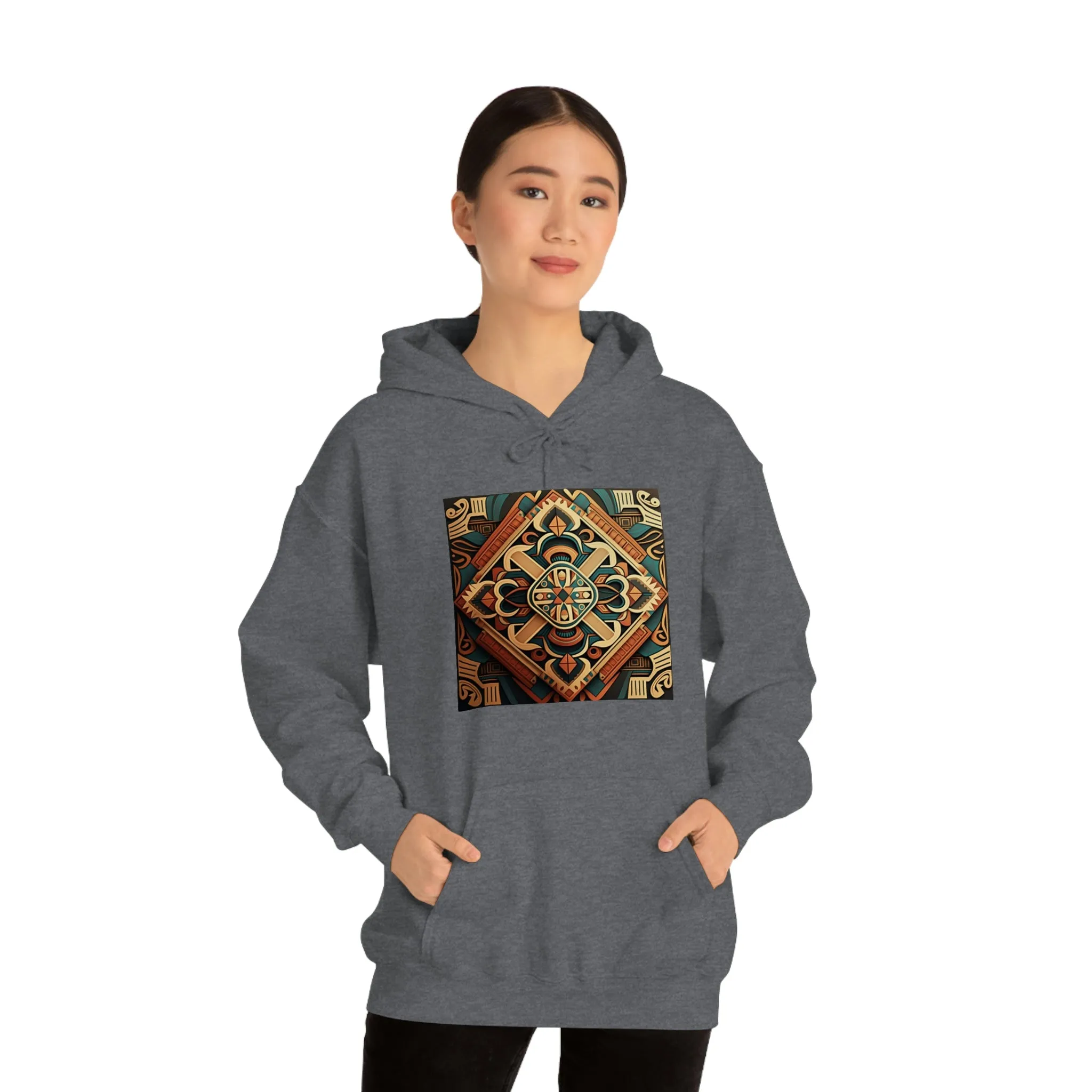 Geometric Shield Hoodie