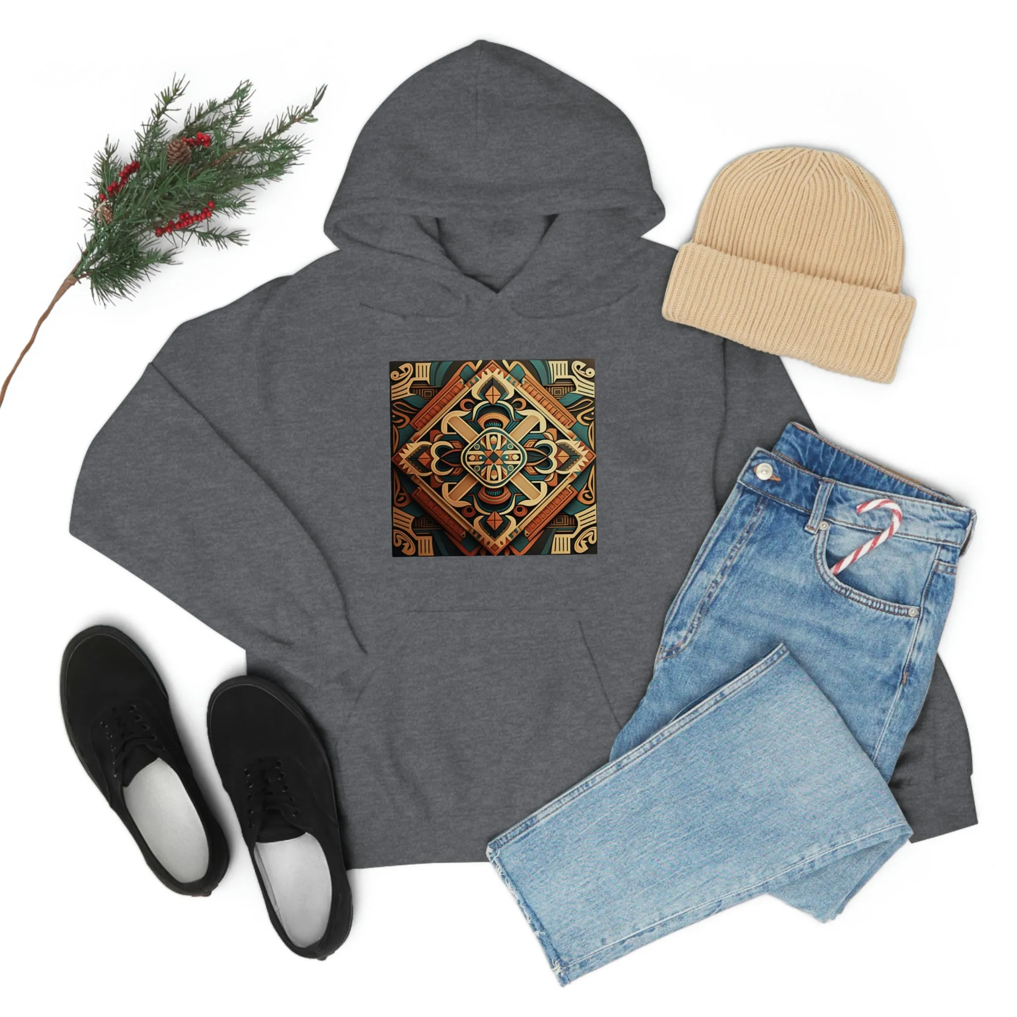 Geometric Shield Hoodie