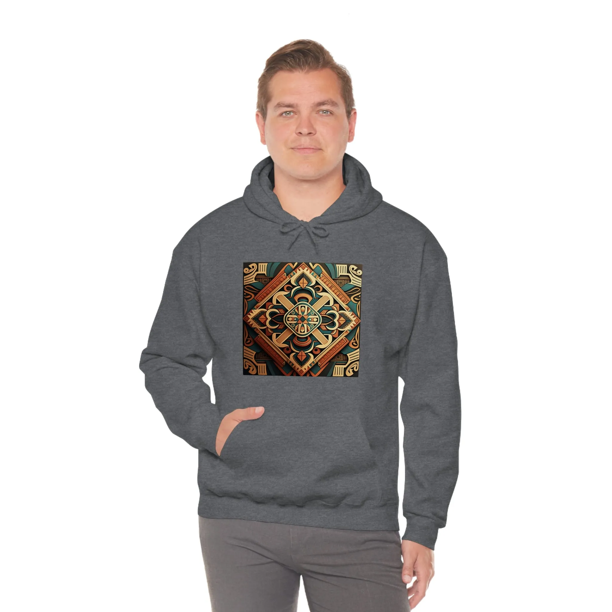 Geometric Shield Hoodie