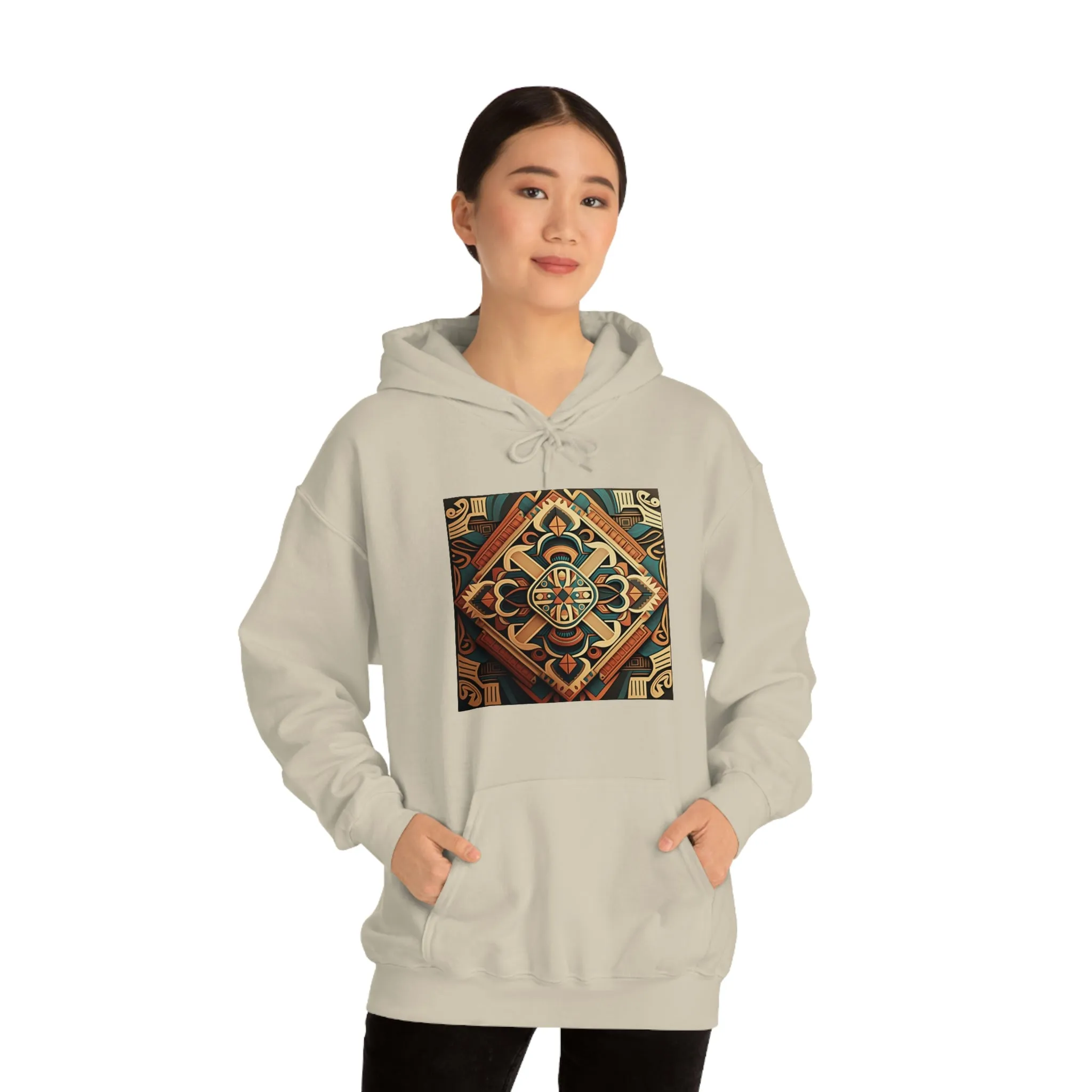 Geometric Shield Hoodie
