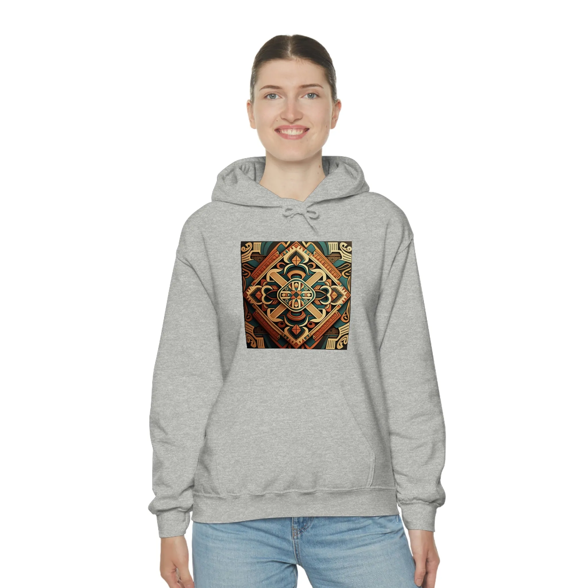 Geometric Shield Hoodie