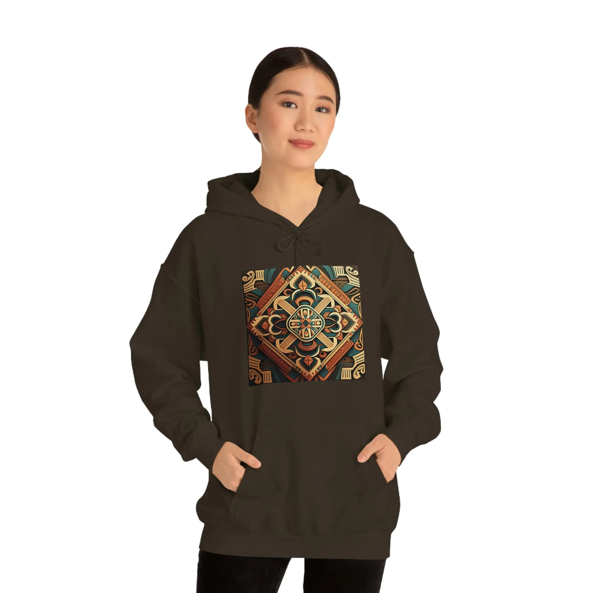 Geometric Shield Hoodie