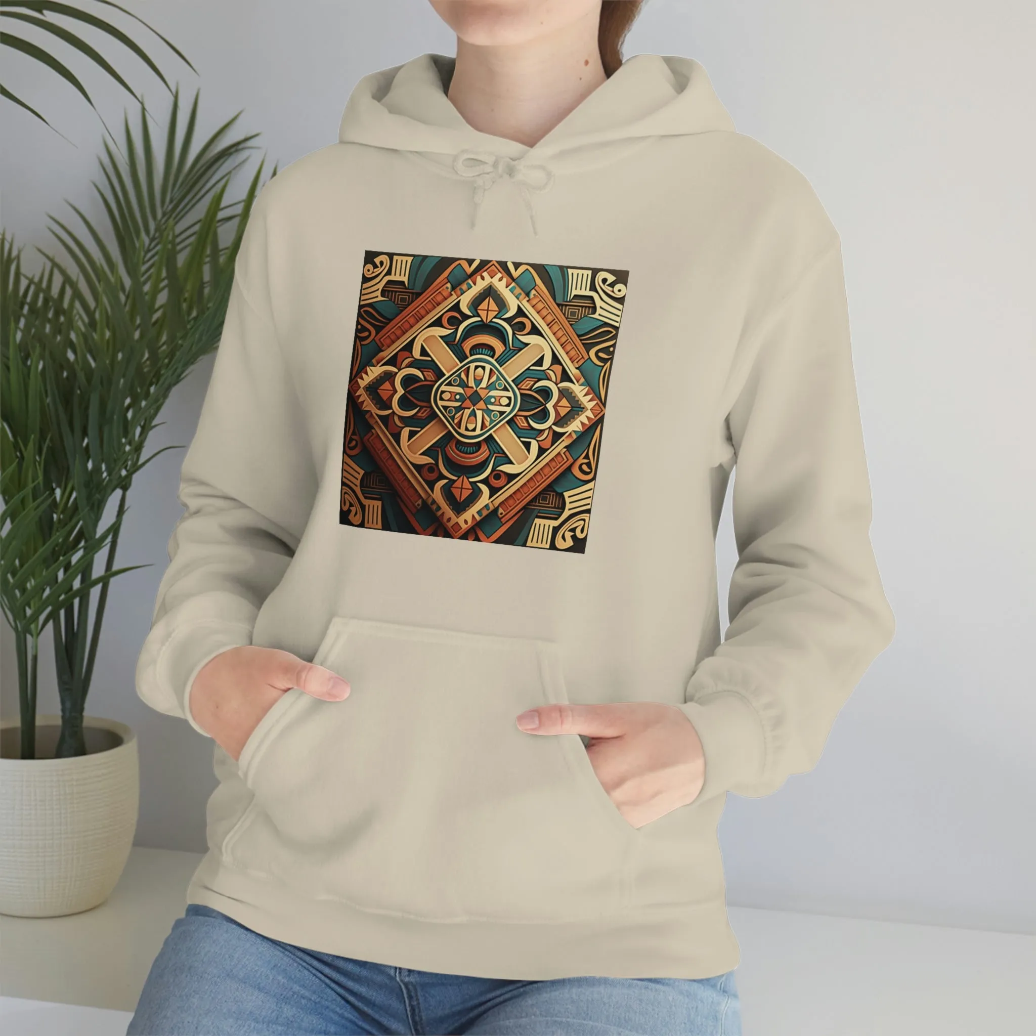 Geometric Shield Hoodie
