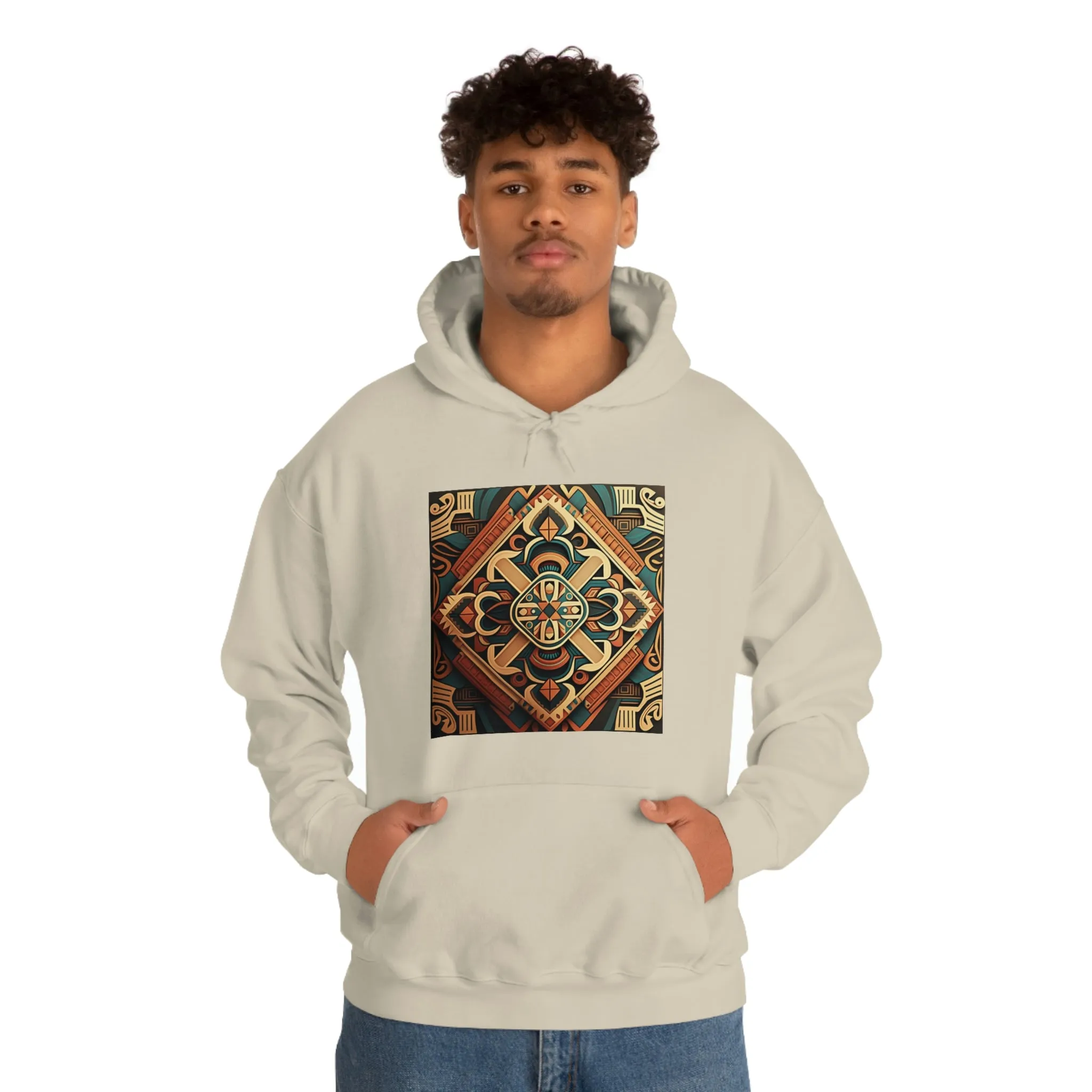 Geometric Shield Hoodie