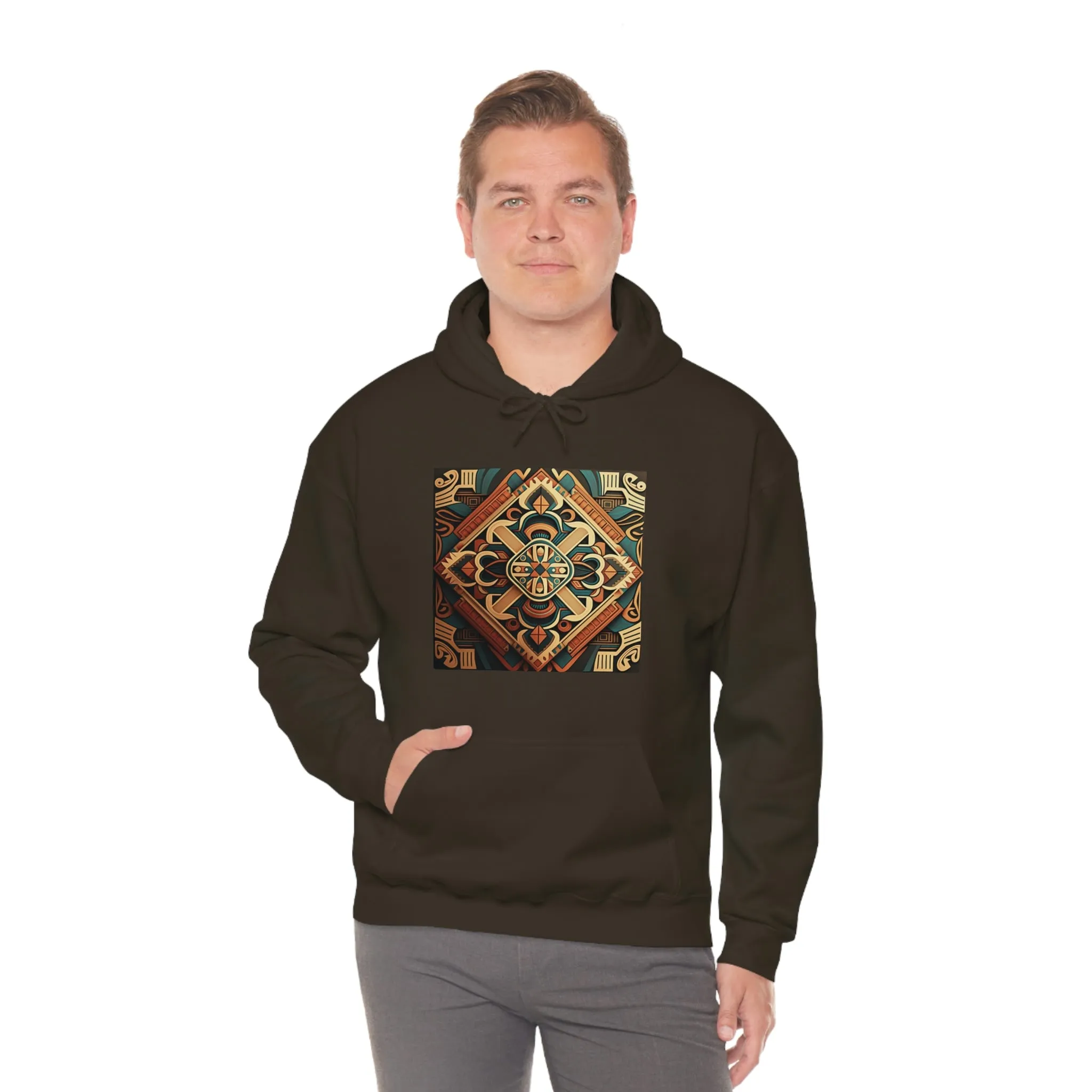 Geometric Shield Hoodie