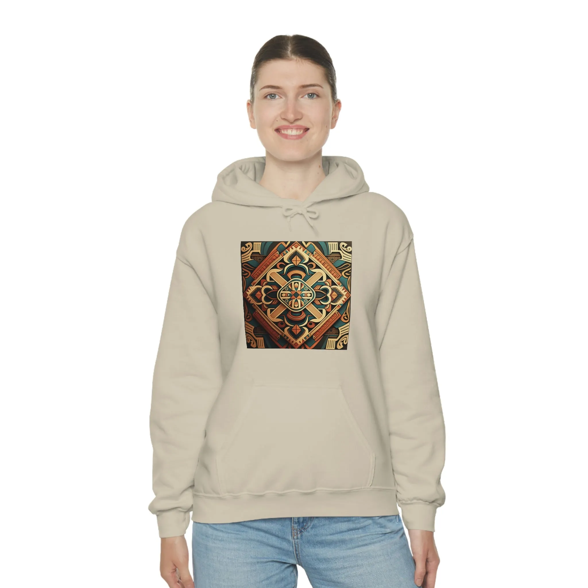 Geometric Shield Hoodie