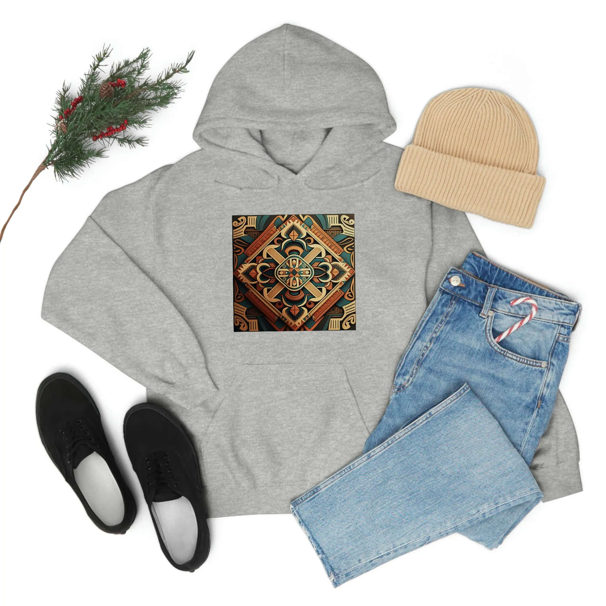 Geometric Shield Hoodie