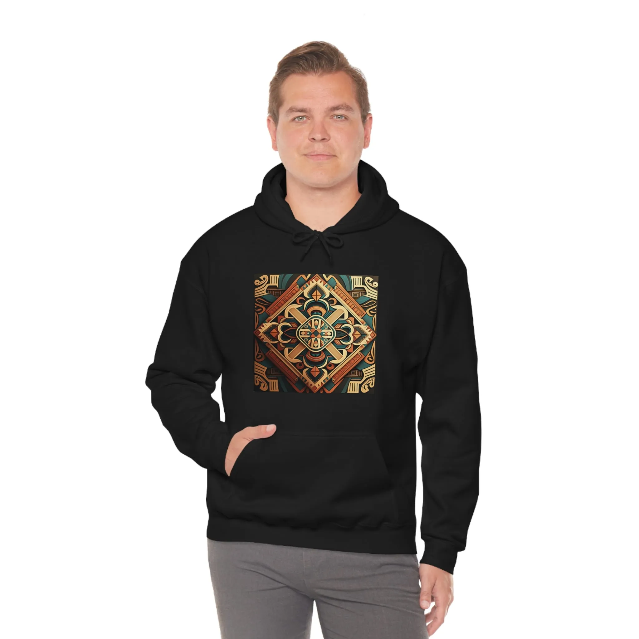 Geometric Shield Hoodie