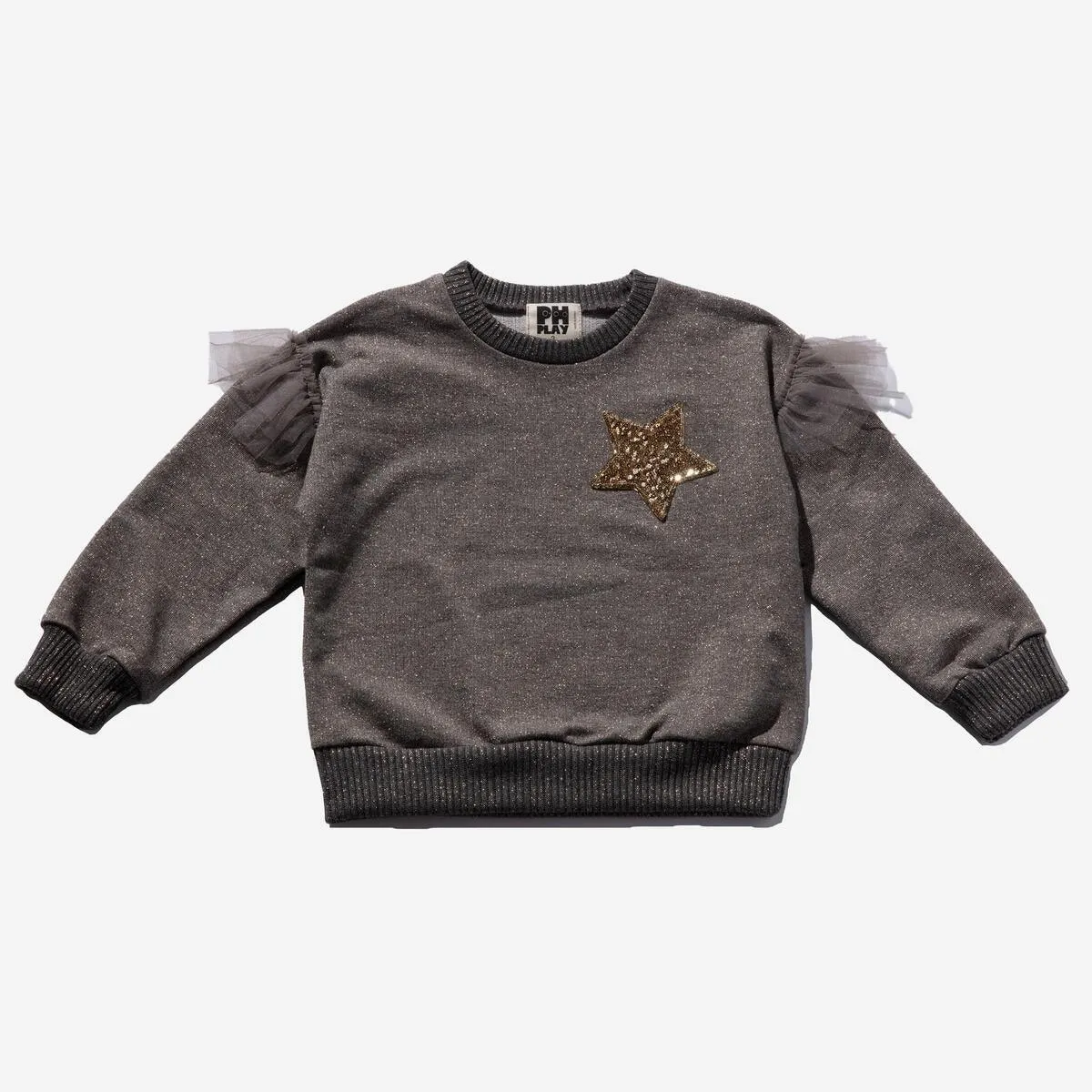 Girls 2 Piece Sets | Star Sweatshirt Set - Brown | Petite Hailey
