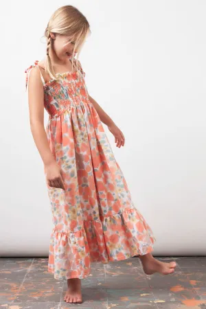 Girls Dress Tocoto Vintage Watercolor Maxi