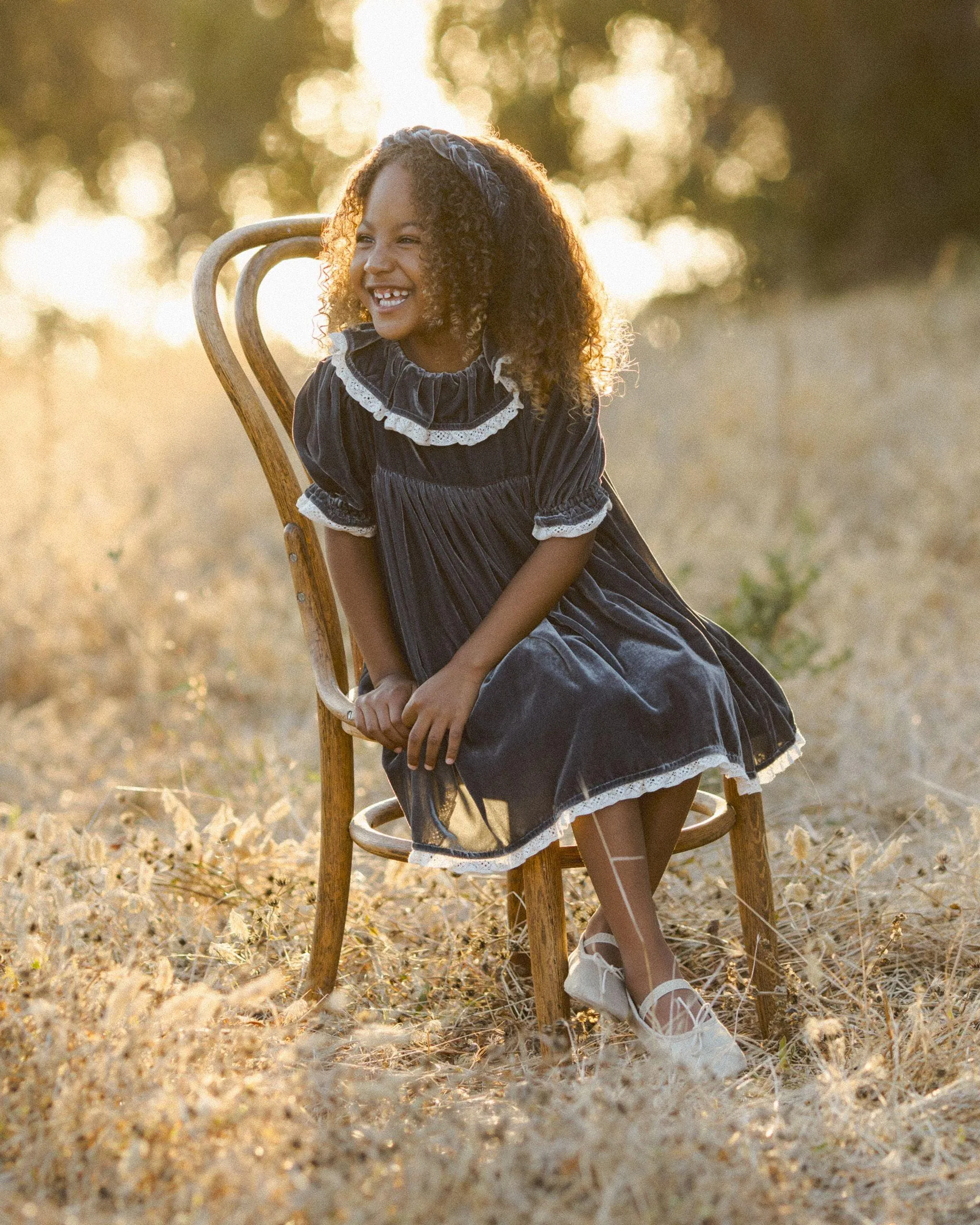 Girls Dresses | Amelia - Midnight | Noralee