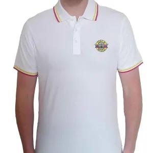 Guns N' Roses "Classic Logo" White Polo Shirt
