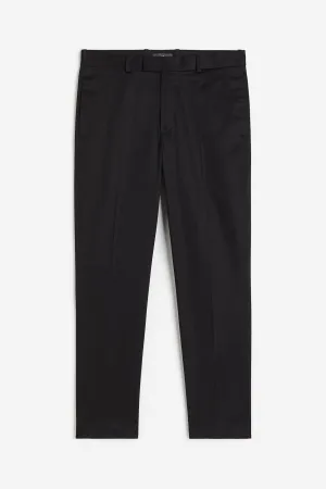 H&M Slim Fit Suit Pants, black