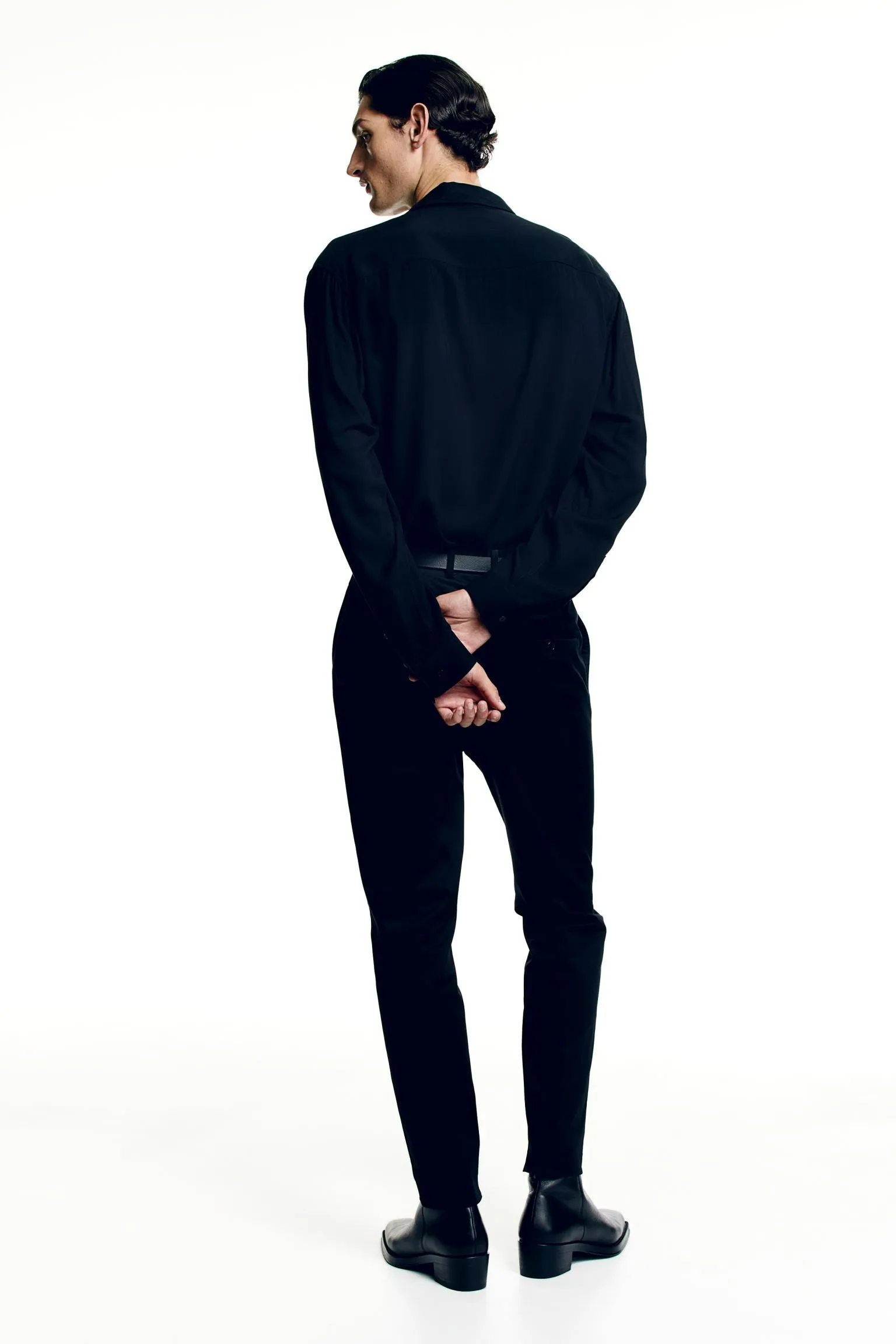 H&M Slim Fit Suit Pants, black