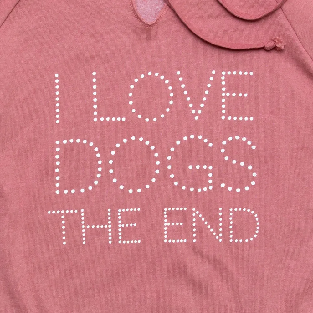 I Love Dogs Beach Hoodie