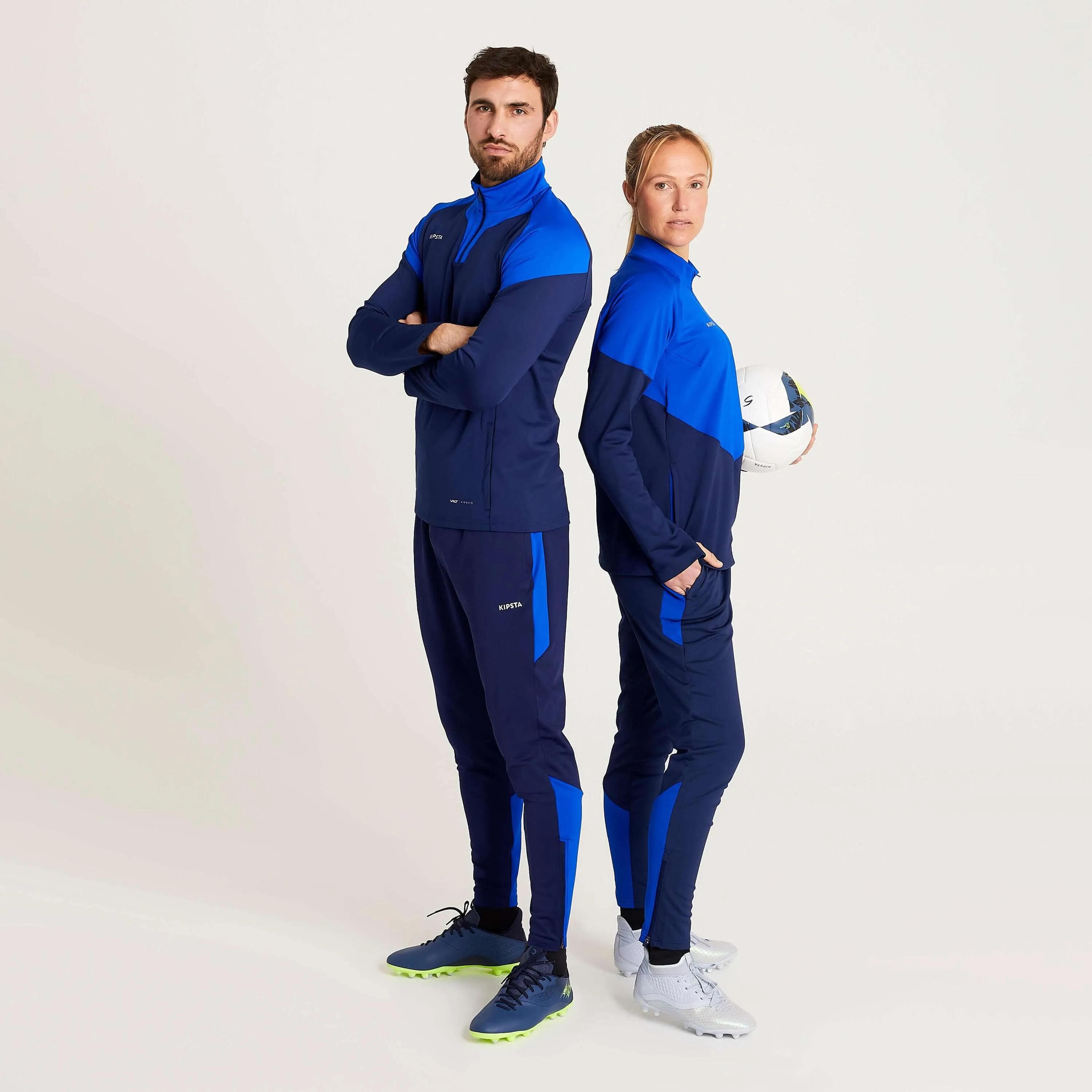 Kipsta Viralto Women's Football Training Pants, Navy/Indigo
