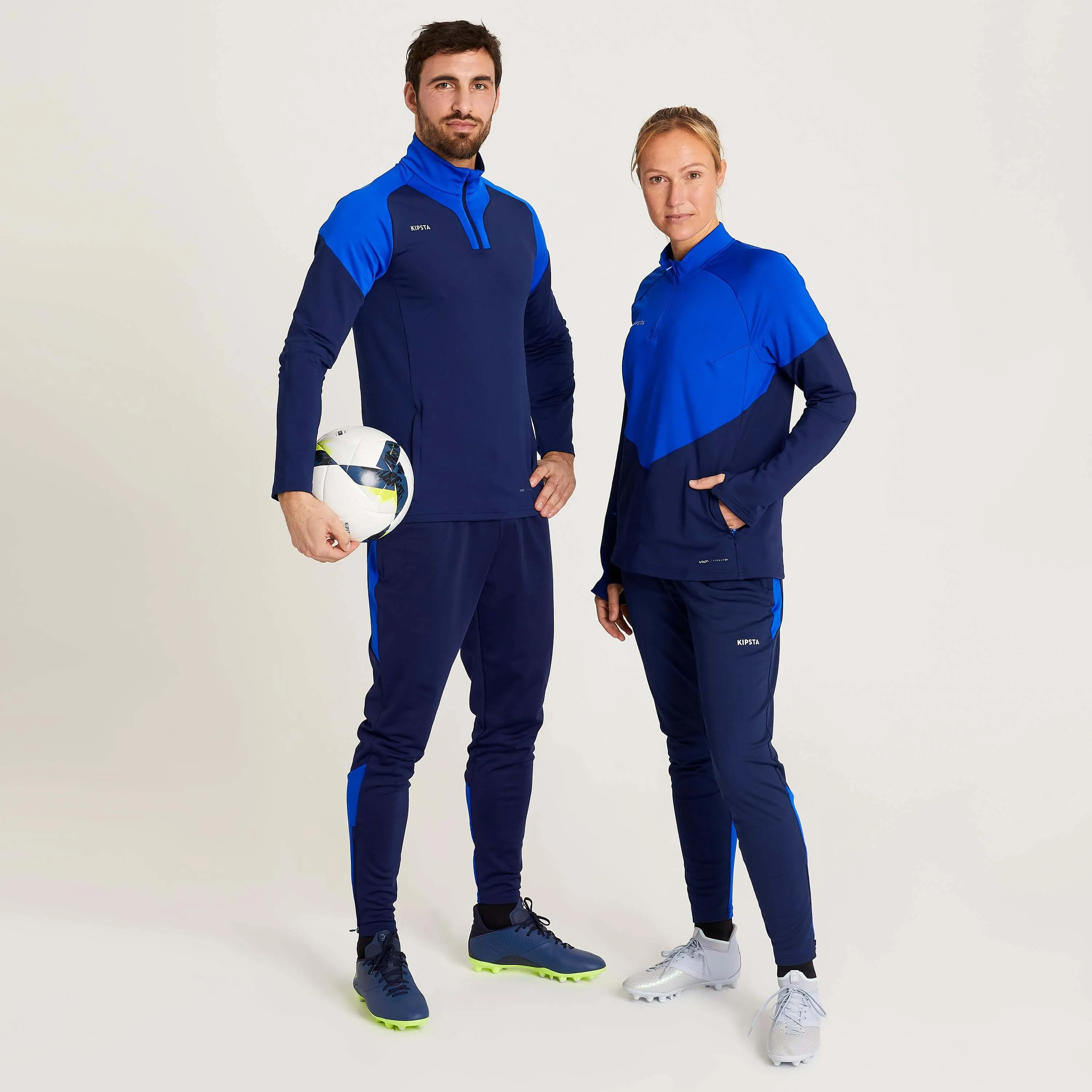 Kipsta Viralto Women's Football Training Pants, Navy/Indigo