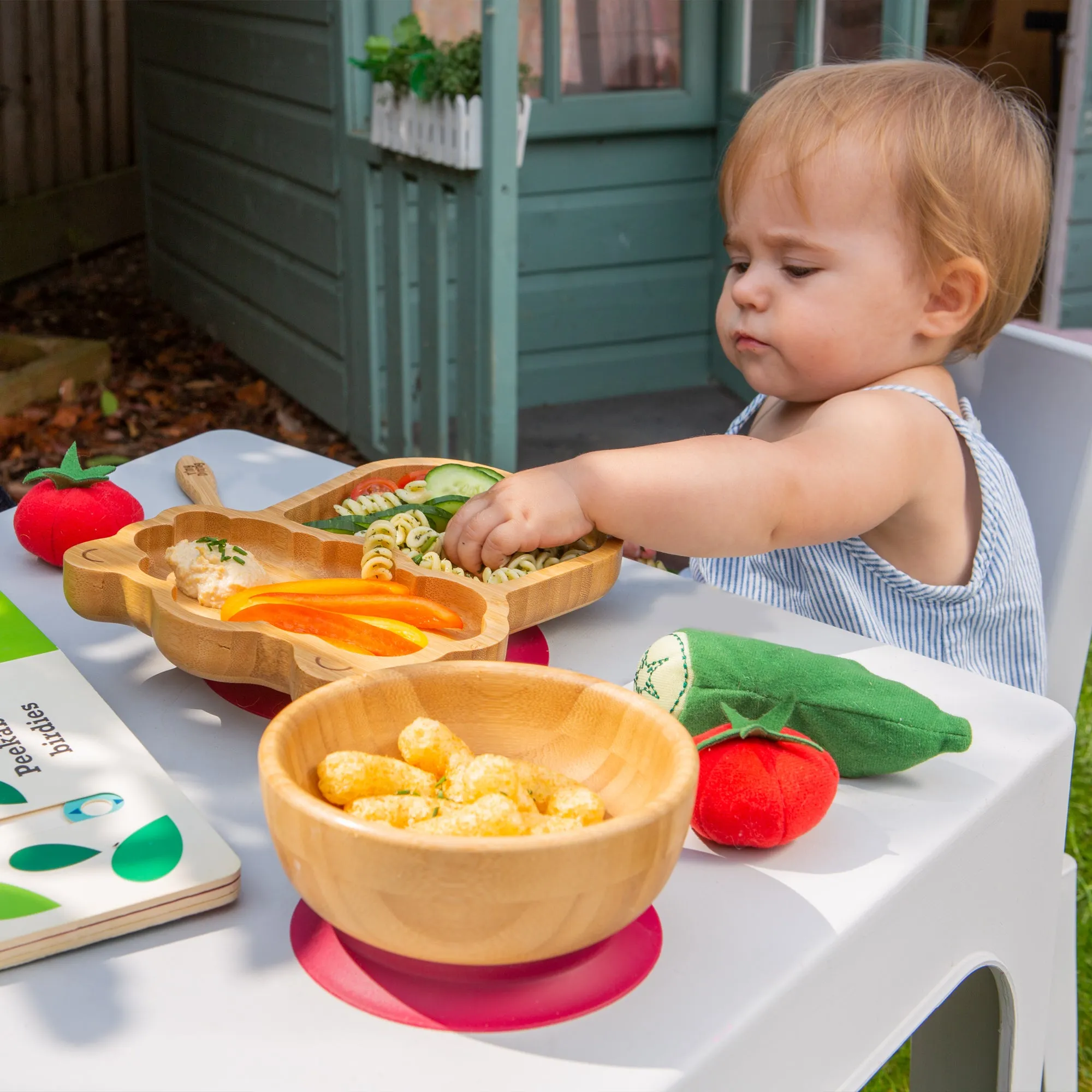 Lenny The Llama Bamboo Children's Suction Plate