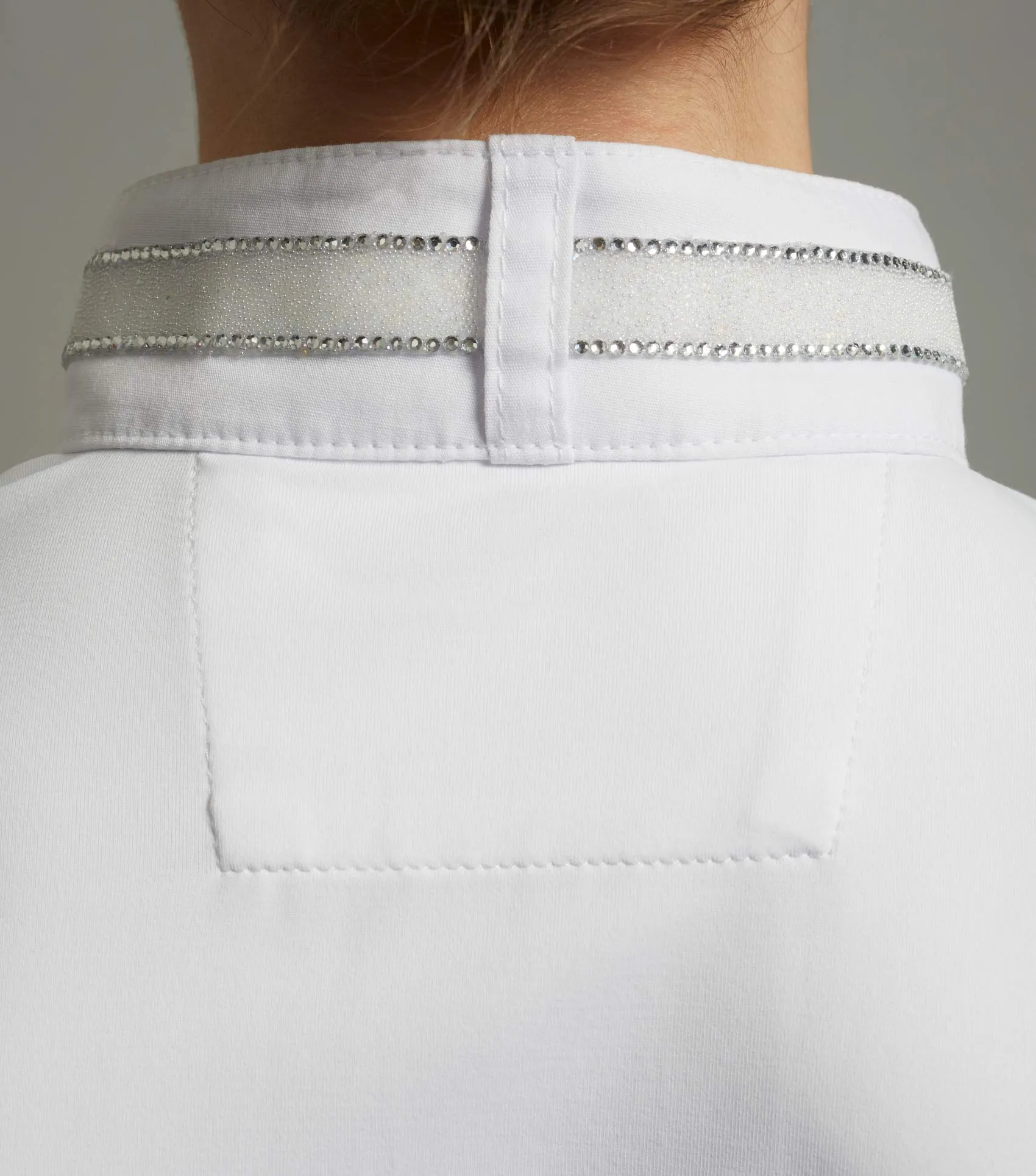 Maria Girls Diamanté Show Shirt White