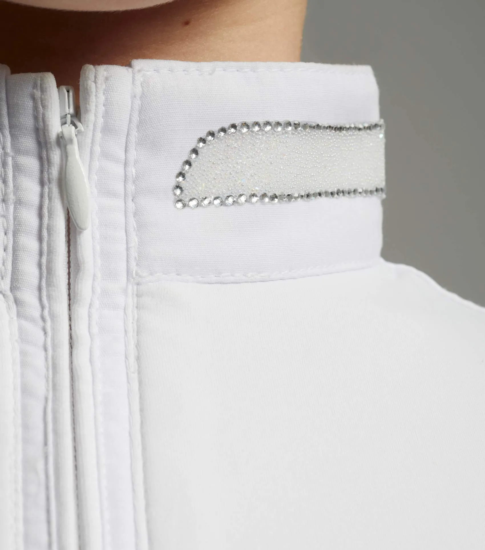 Maria Girls Diamanté Show Shirt White