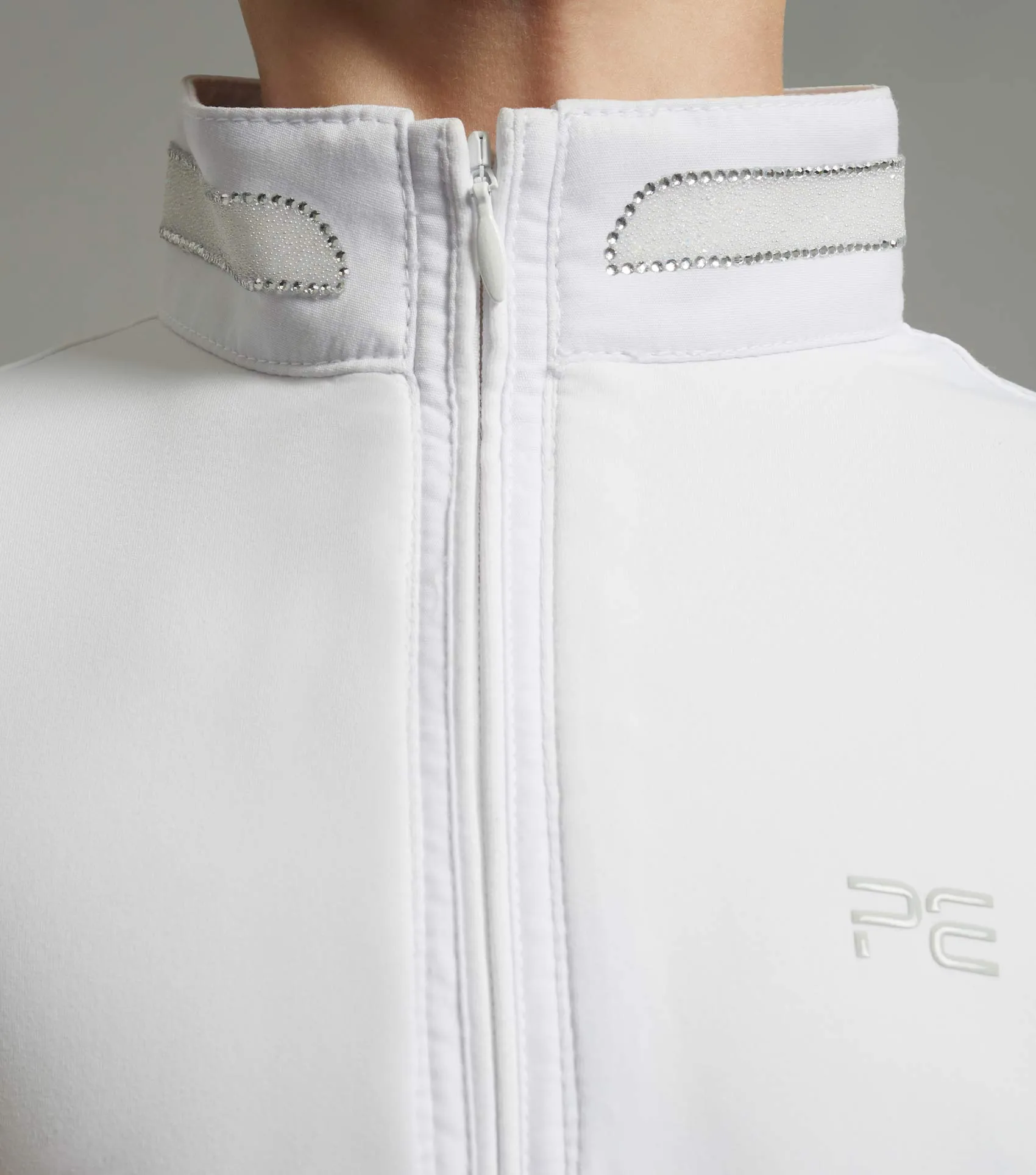 Maria Girls Diamanté Show Shirt White