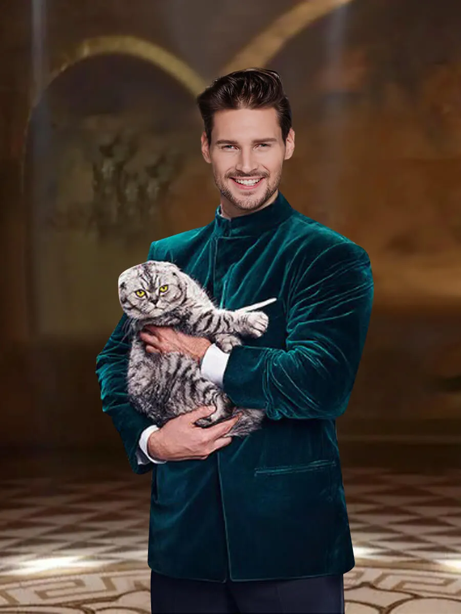 Men's 3 Piece Velvet Suit